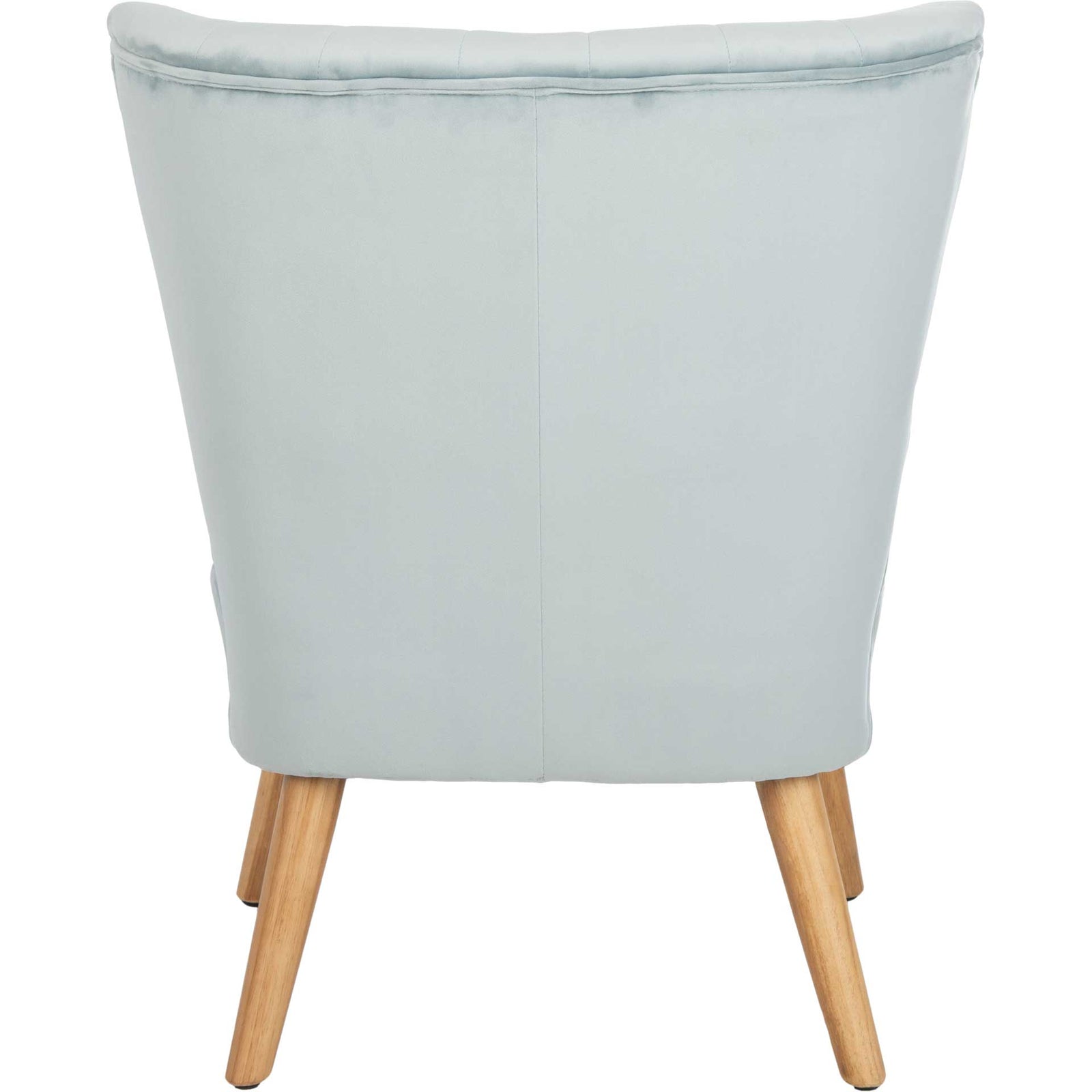 Juliet Mid Century Accent Chair Slate Blue/Natural