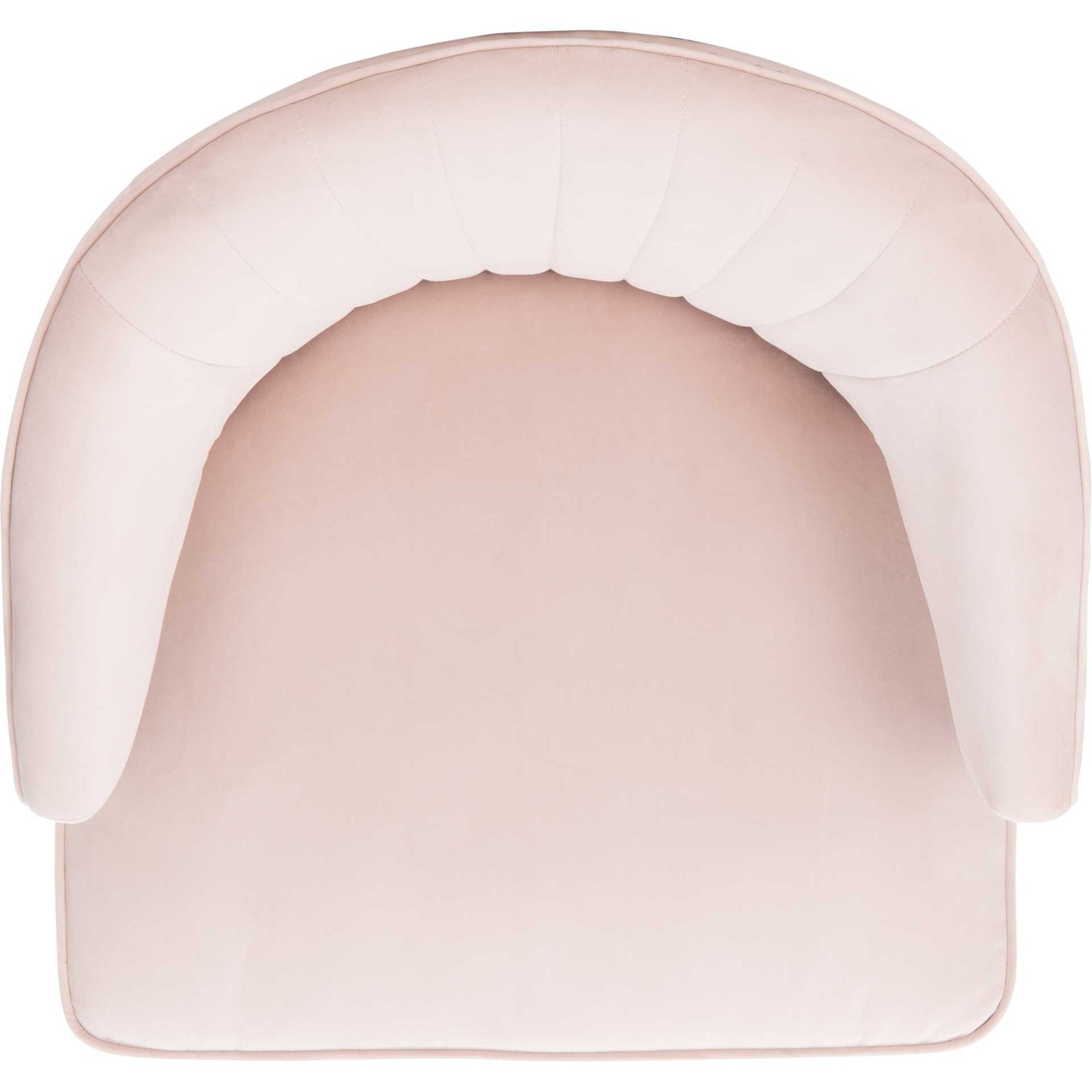 Stitch Wingback Accent Chair Pale Pink/Black