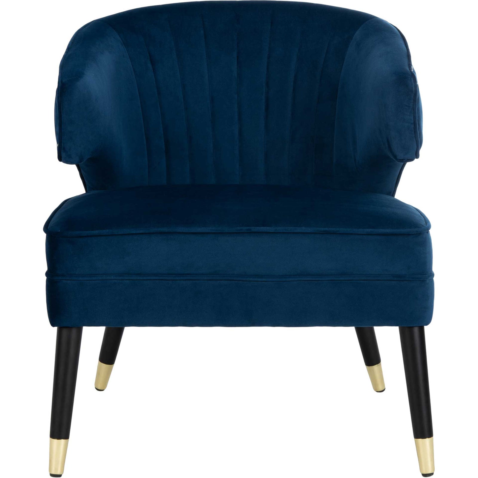 Stitch Wingback Accent Chair Navy/Black