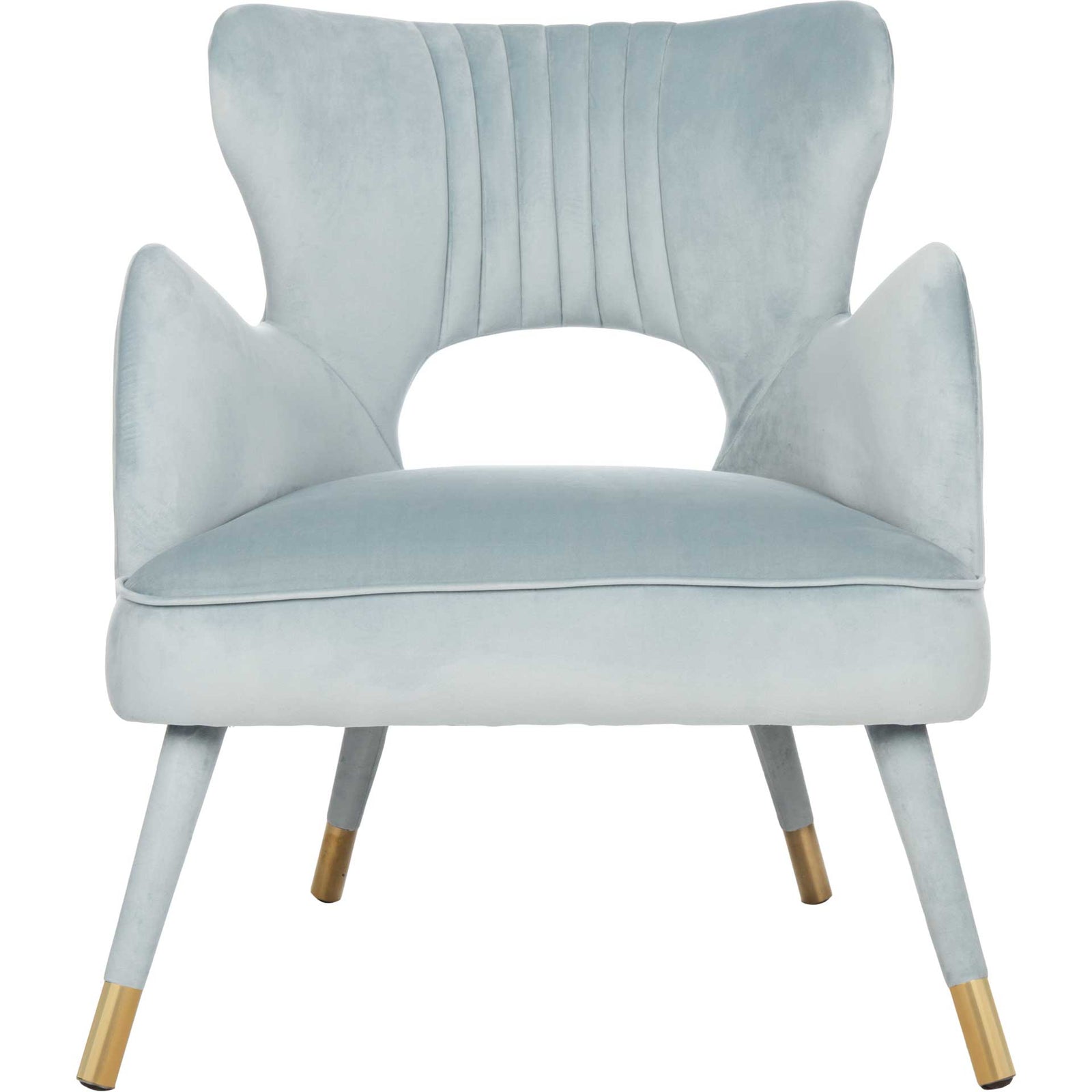 Blake Wingback Accent Chair Slate Blue