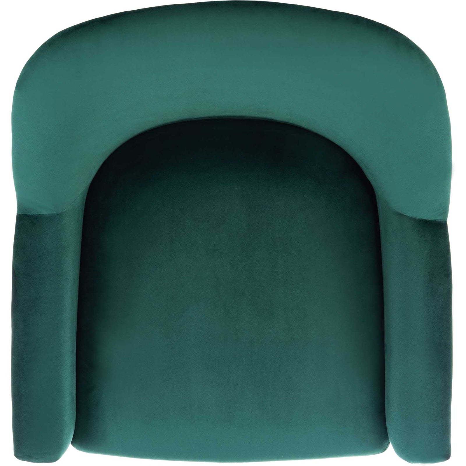 Brendan Mid Century Arm Chair Emerald/Brass