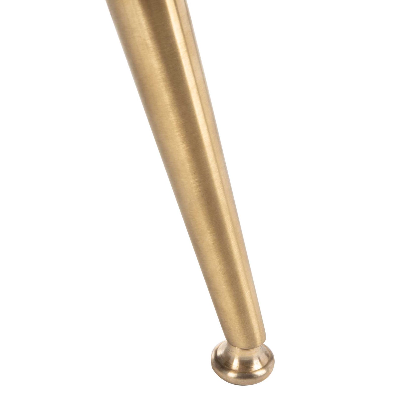 Brendan Mid Century Arm Chair Blush Pink/Brass