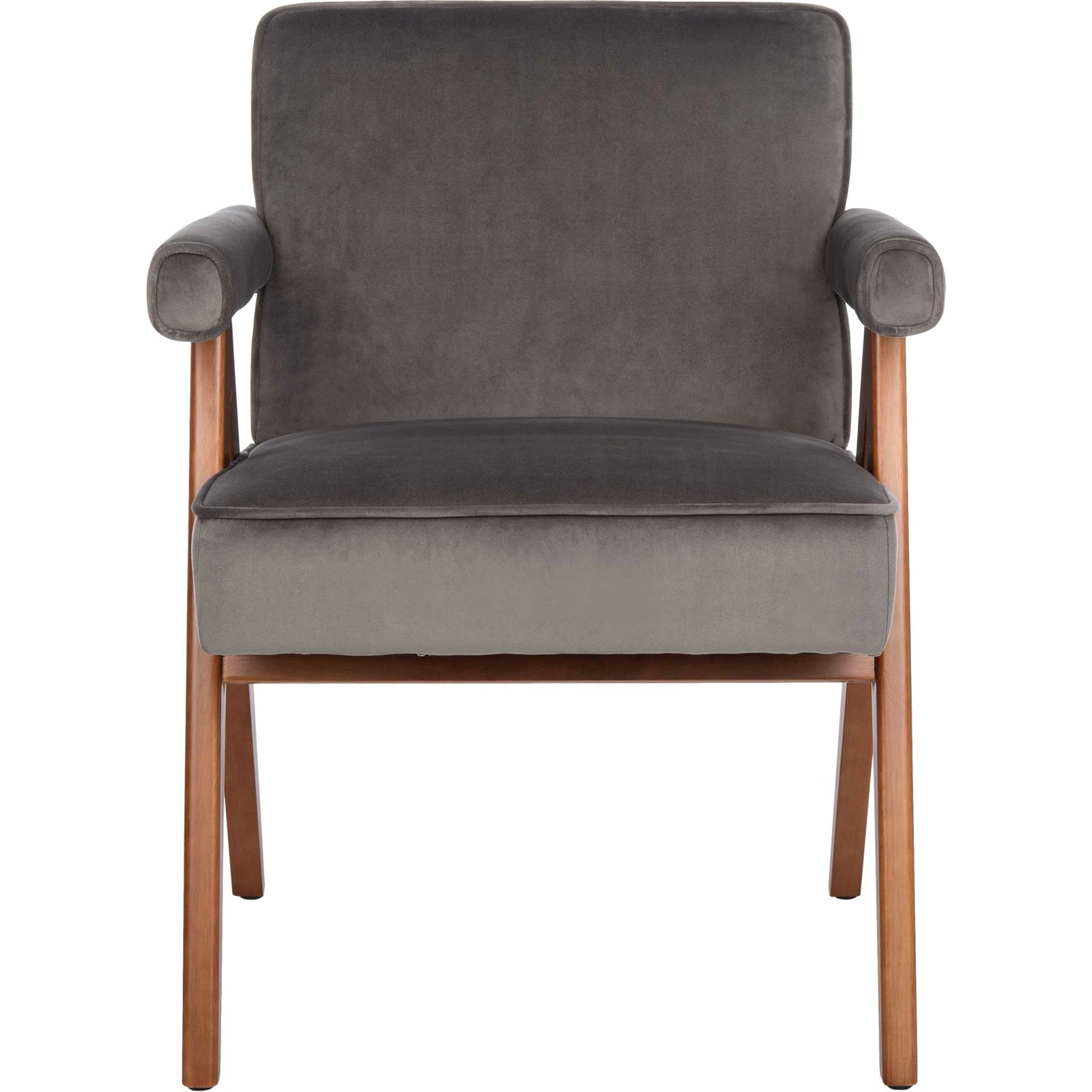 Sunflower Mid Century Arm Chair Gray/Walnut