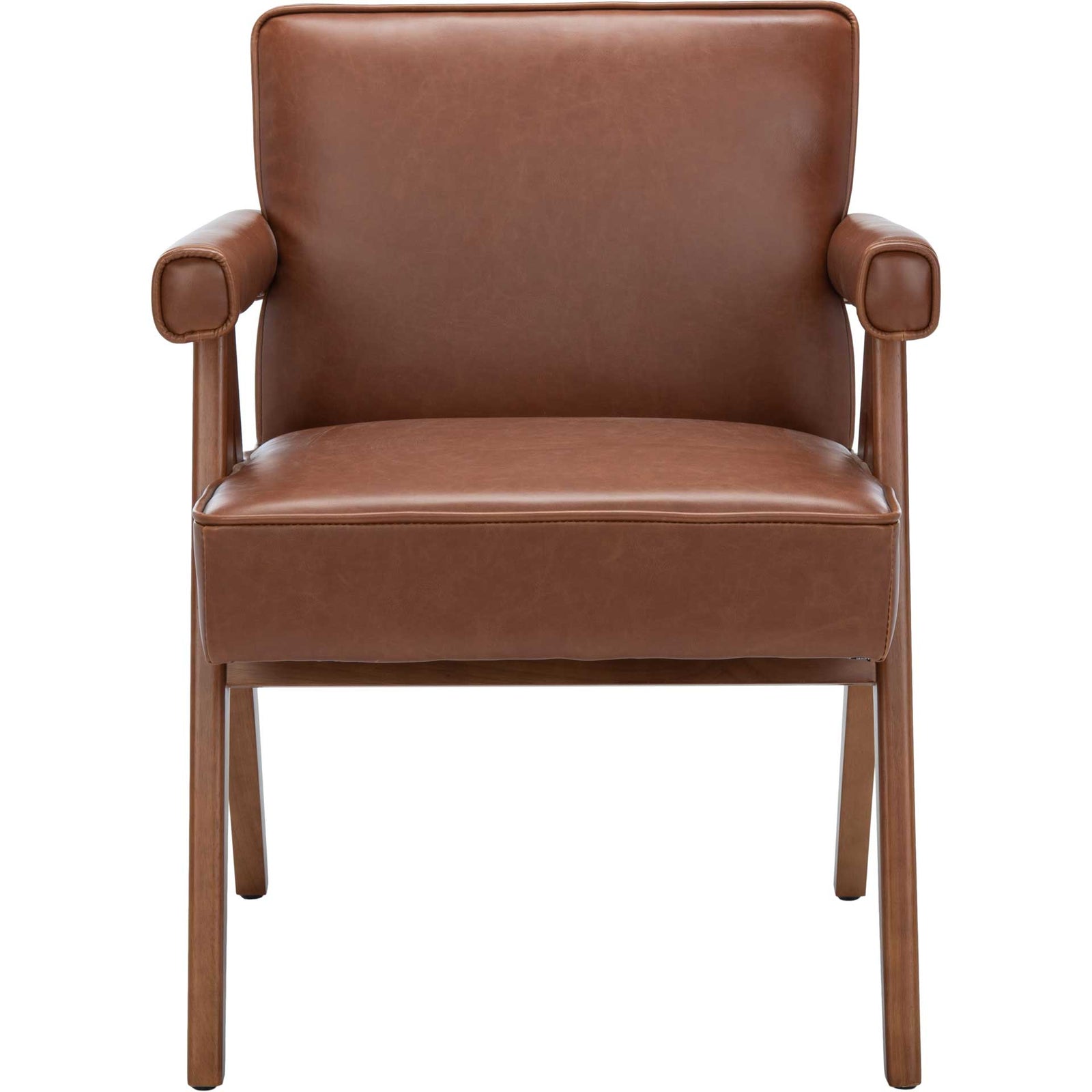 Sunflower Mid Century Arm Chair Cognac/Walnut