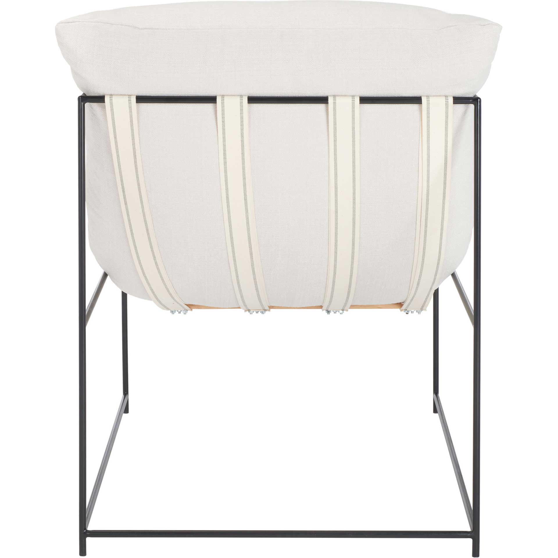 Polidoro Pillow Top Accent Chair Ivory/Black