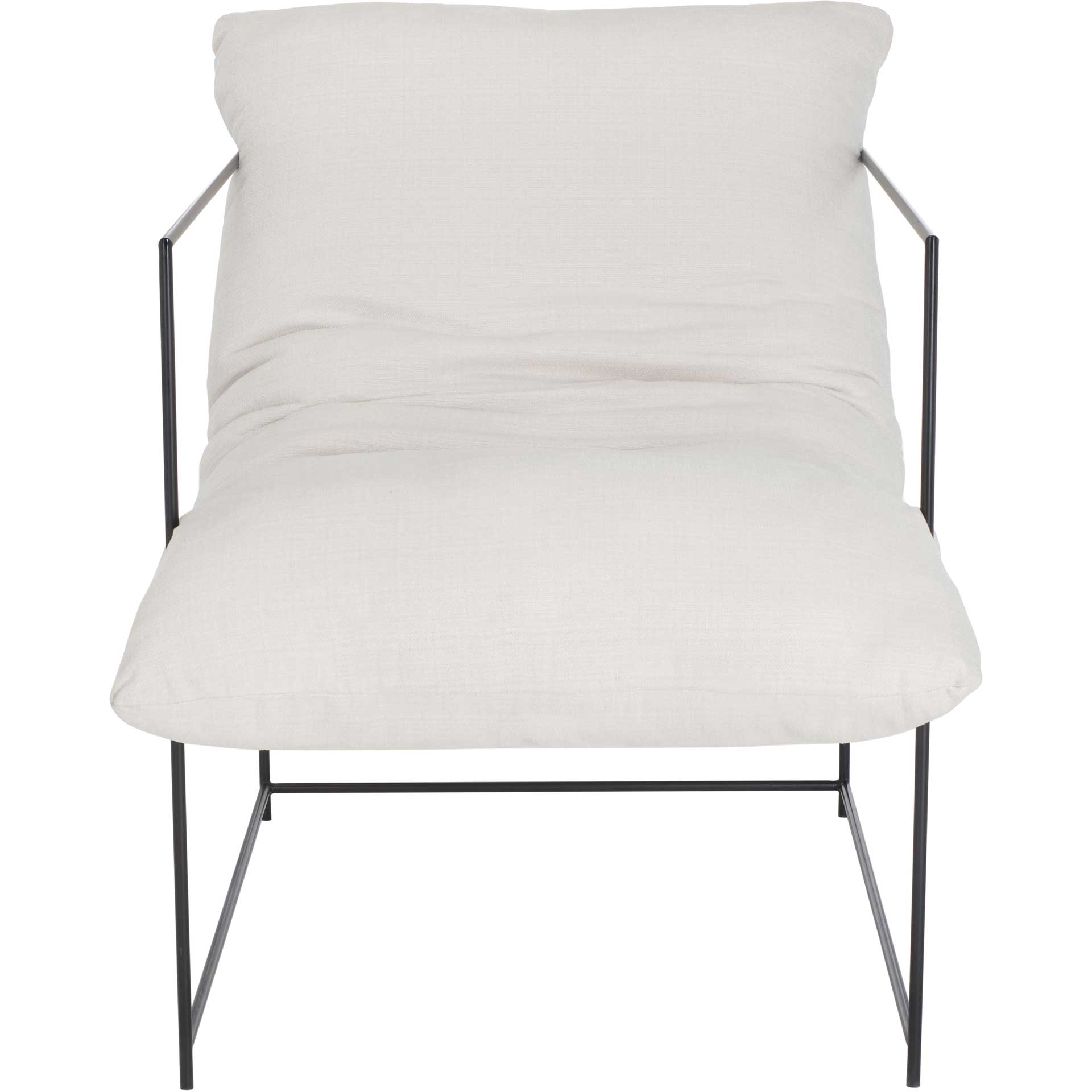 Polidoro Pillow Top Accent Chair Ivory/Black