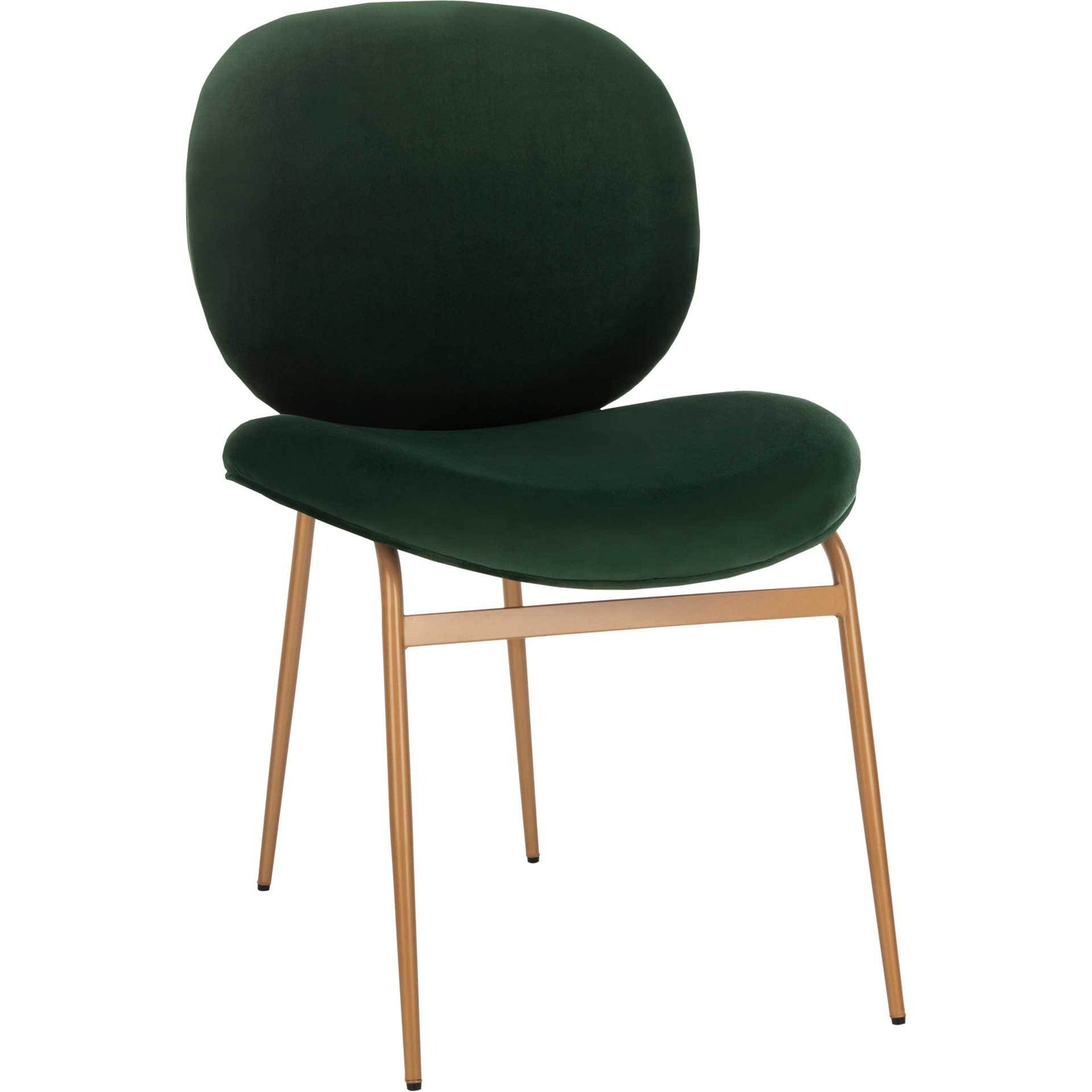 Jorden Round Side Chair Malachite Green/Gold (Set of 2)