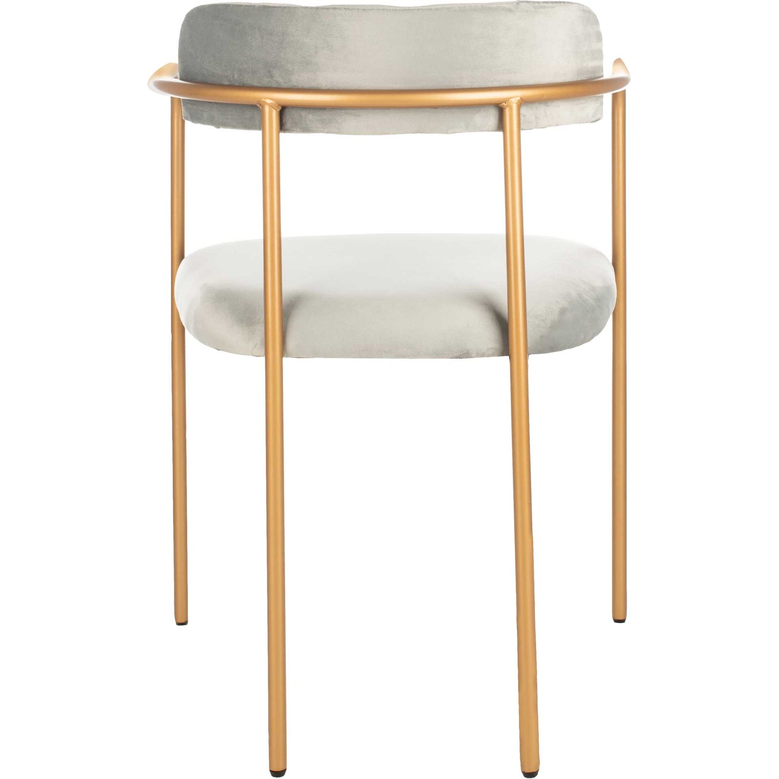 Callahan Side Chair Gray/Gold (Set of 2)