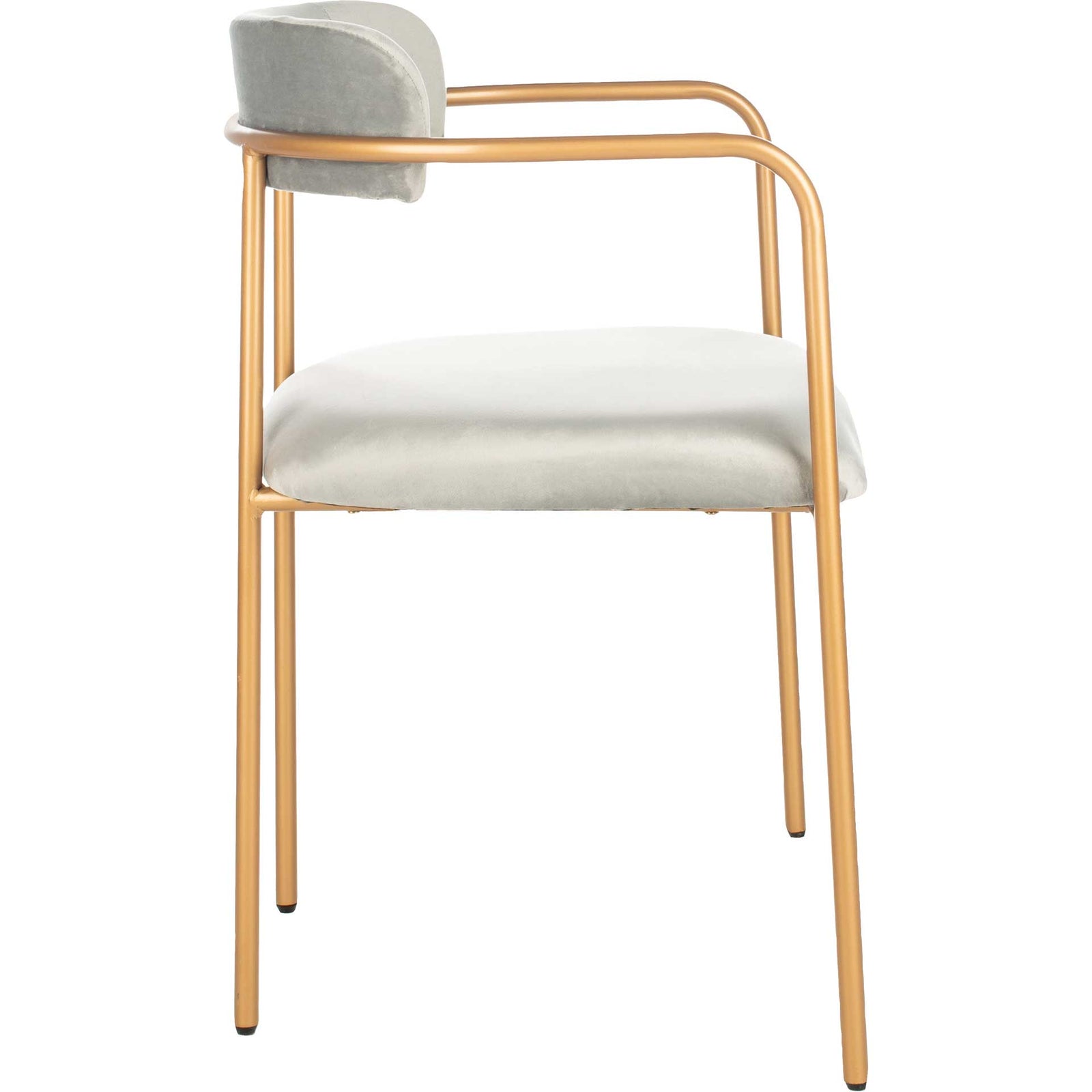 Callahan Side Chair Gray/Gold (Set of 2)