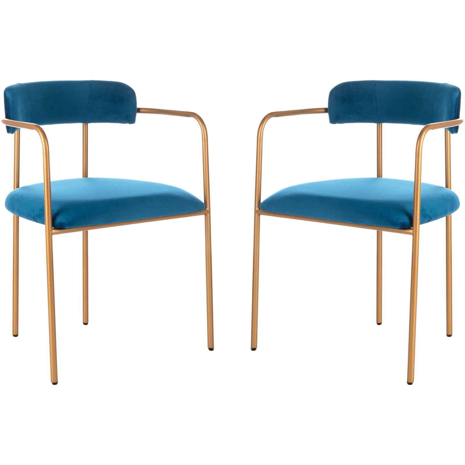 Callahan Side Chair Navy/Gold (Set of 2)