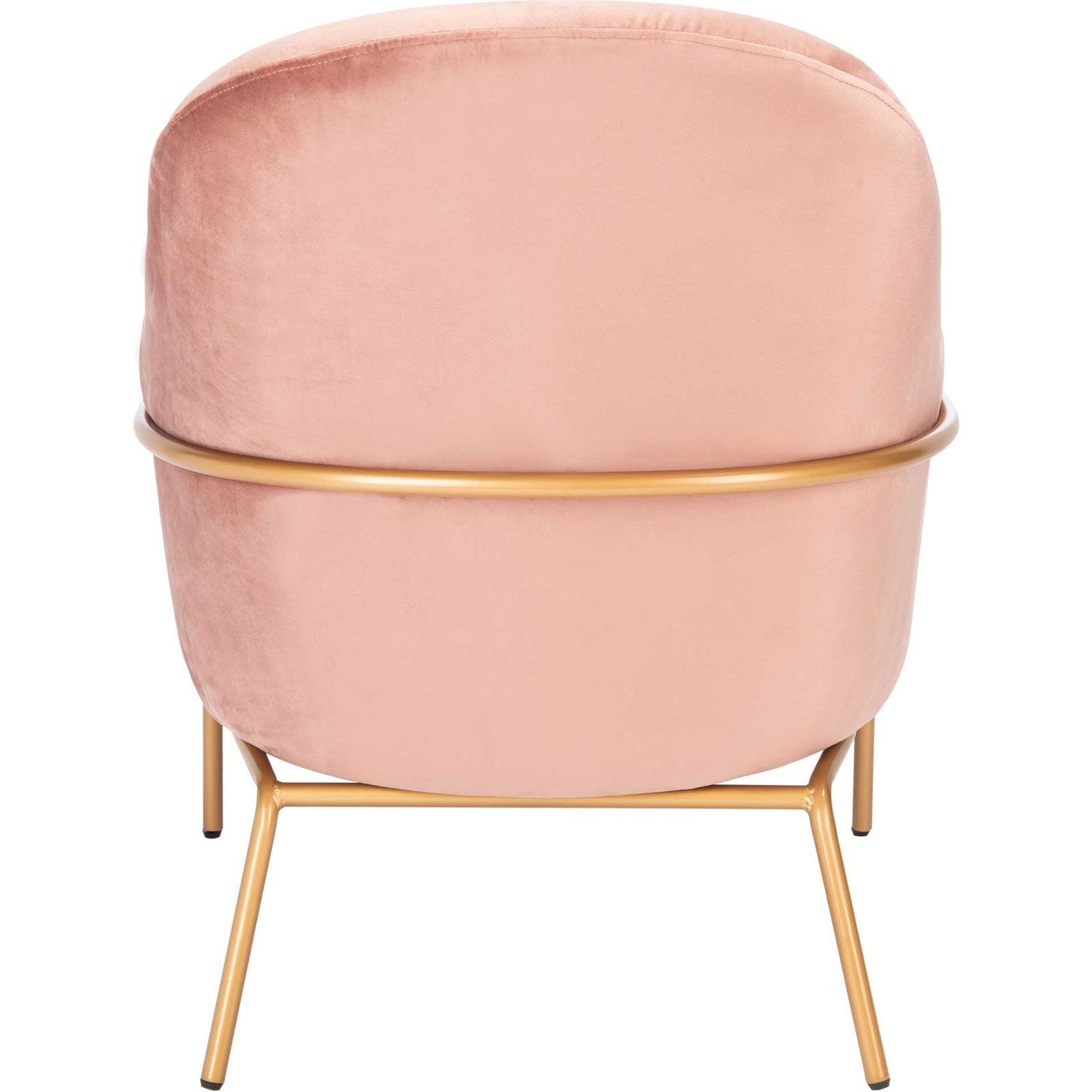 Eldon Velvet Accent Chair Dusty Rose/Gold