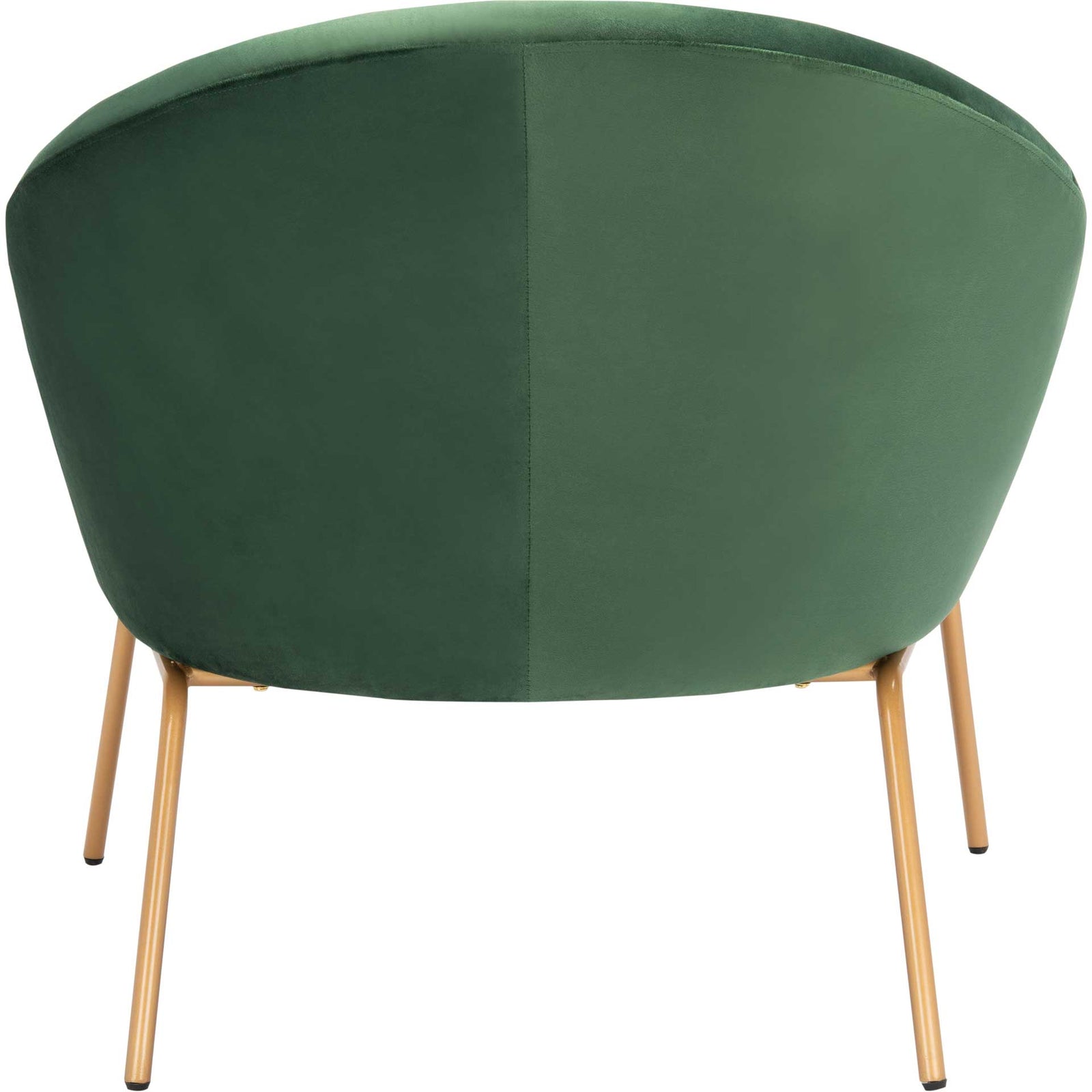 Manny Velvet Accent Chair Malachite Green/Gold