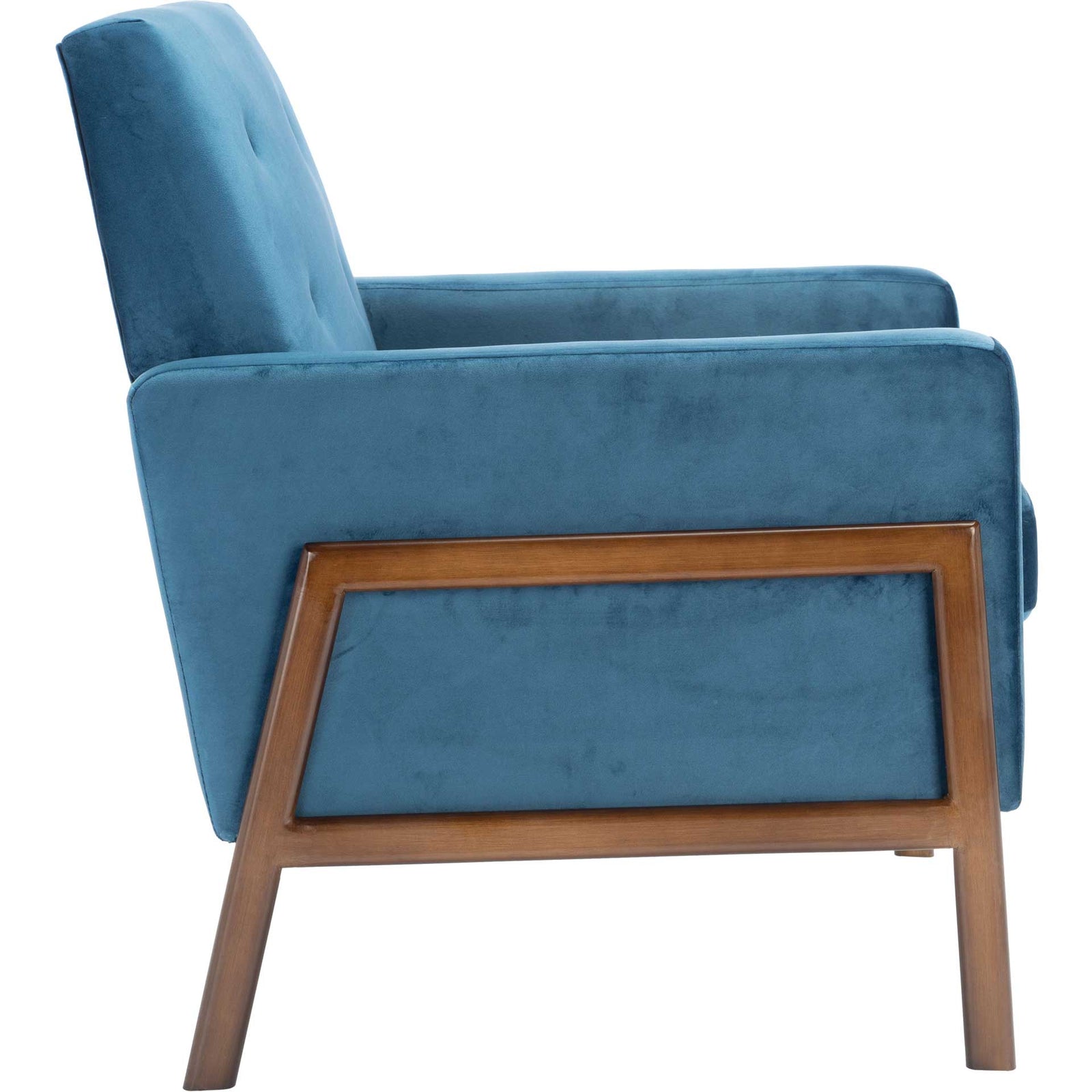 Rocha Sofa Accent Chair Blue/Antique Coffee