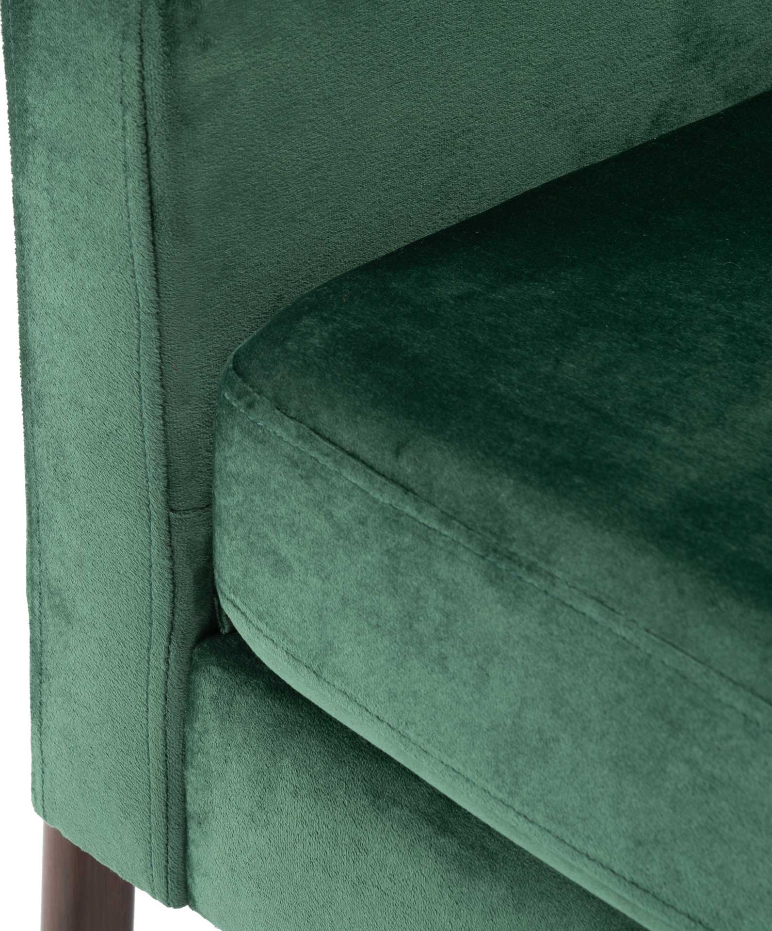Rocha Sofa Accent Chair Malachite Green/Antique Coffee