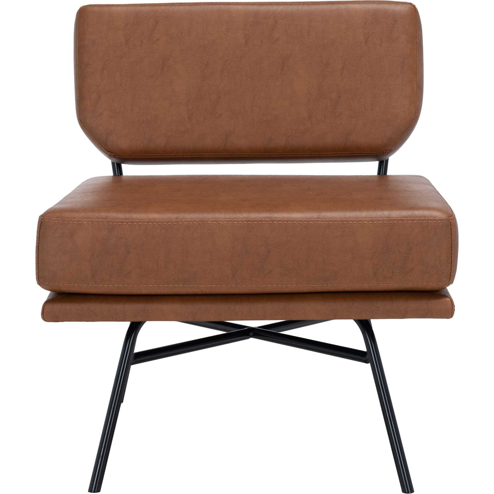 Kelly Accent Chair Cognac/Matte Black