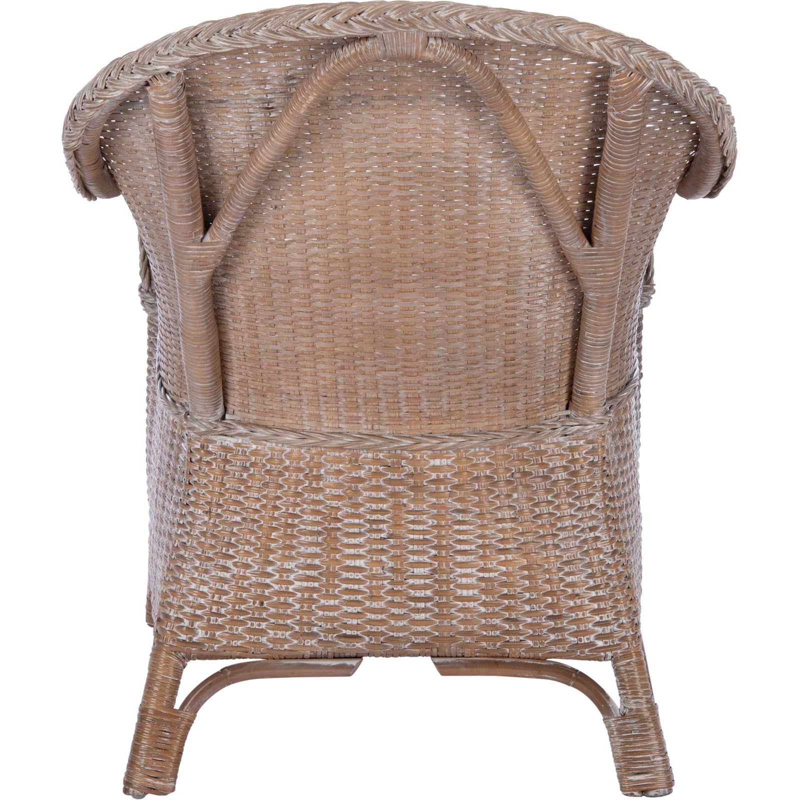 Angelo Accent Chair With Cushion Gray White Wash/White