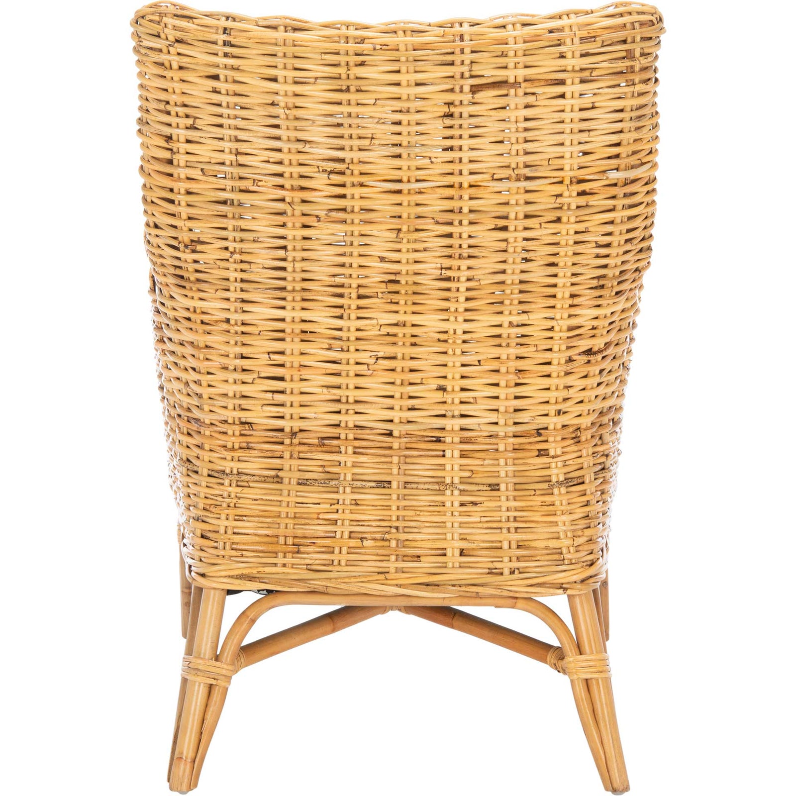 Crispin Rattan Accent Chair Natural/White