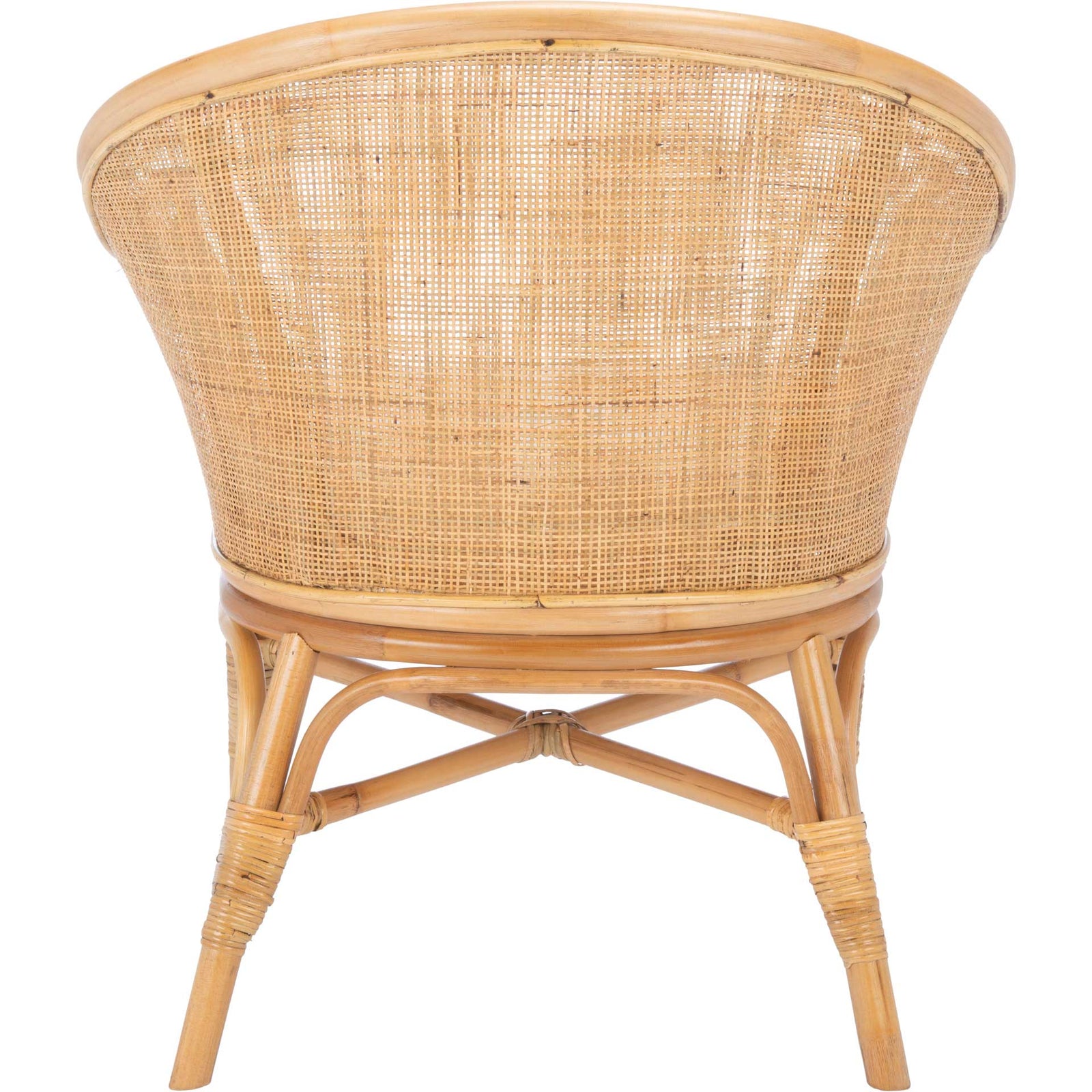 Dulcinea Rattan Accent Chair Natural/White