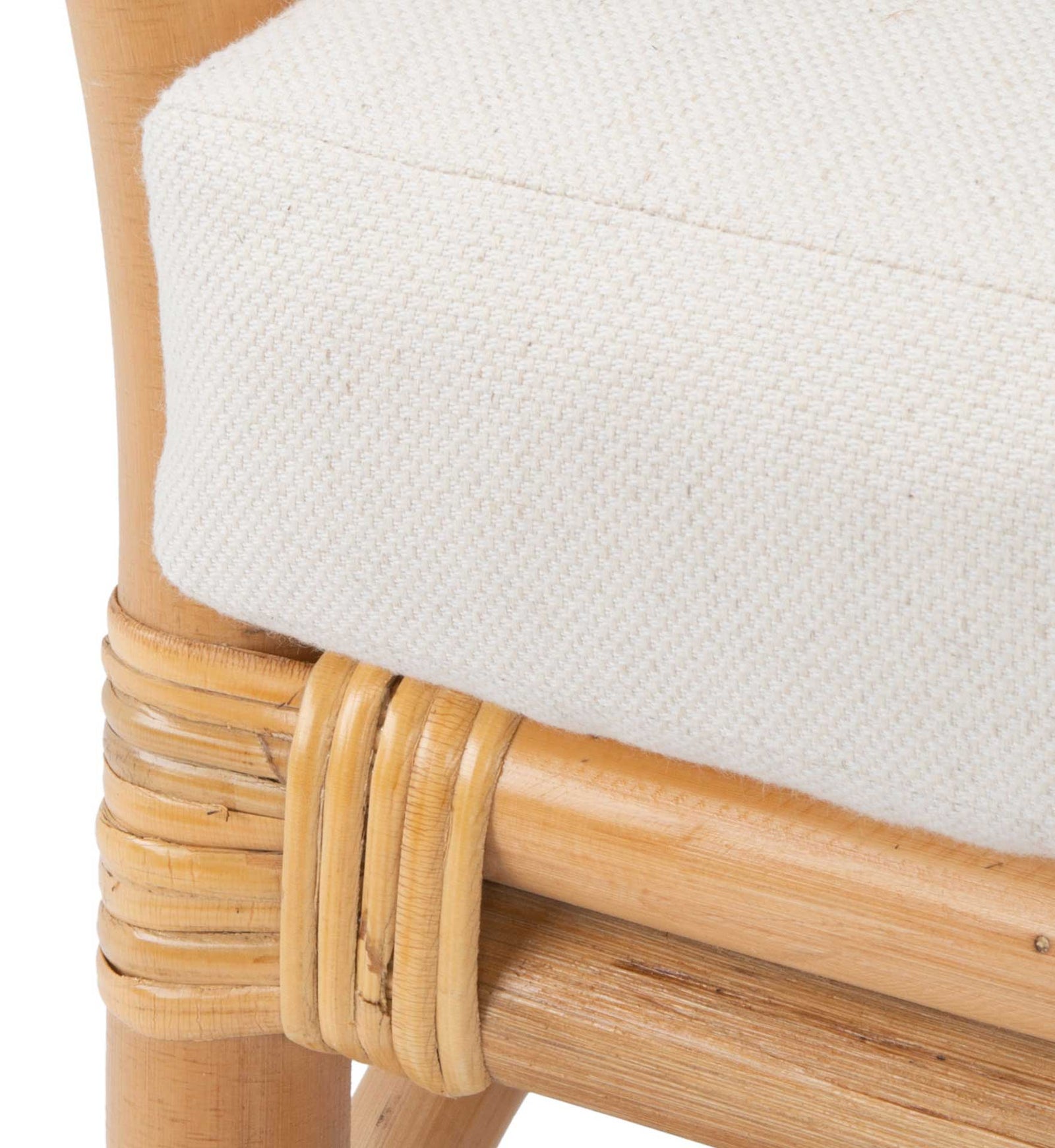 Dulcinea Rattan Accent Chair Natural/White
