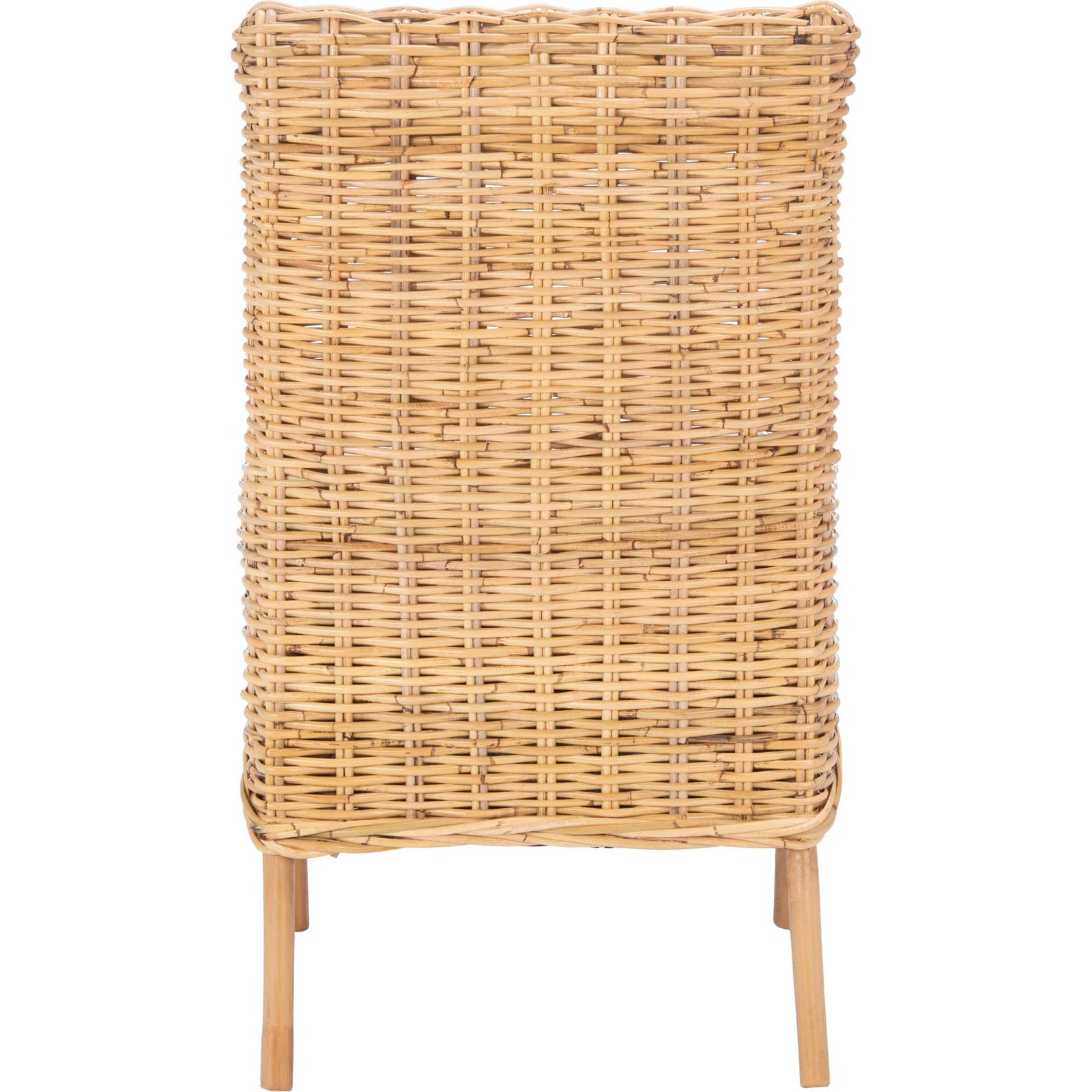 Nabbi Rattan Accent Chair With Cushion Natural/White