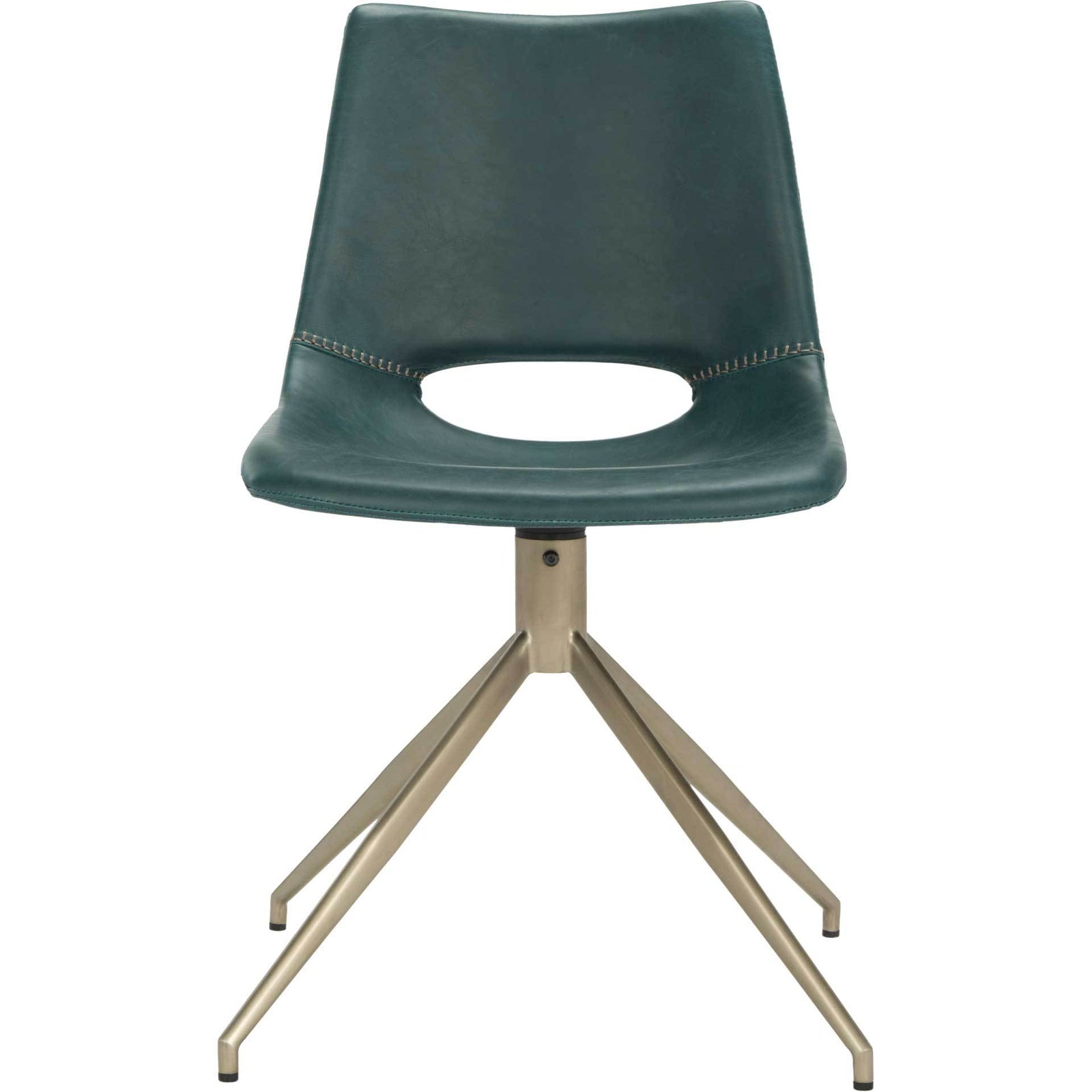 Dalary Leather Swivel Chair Blue (Set of 2)