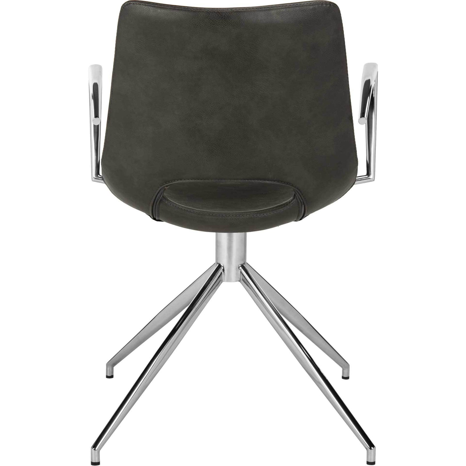 Dalton Leather Swivel Arm Chair