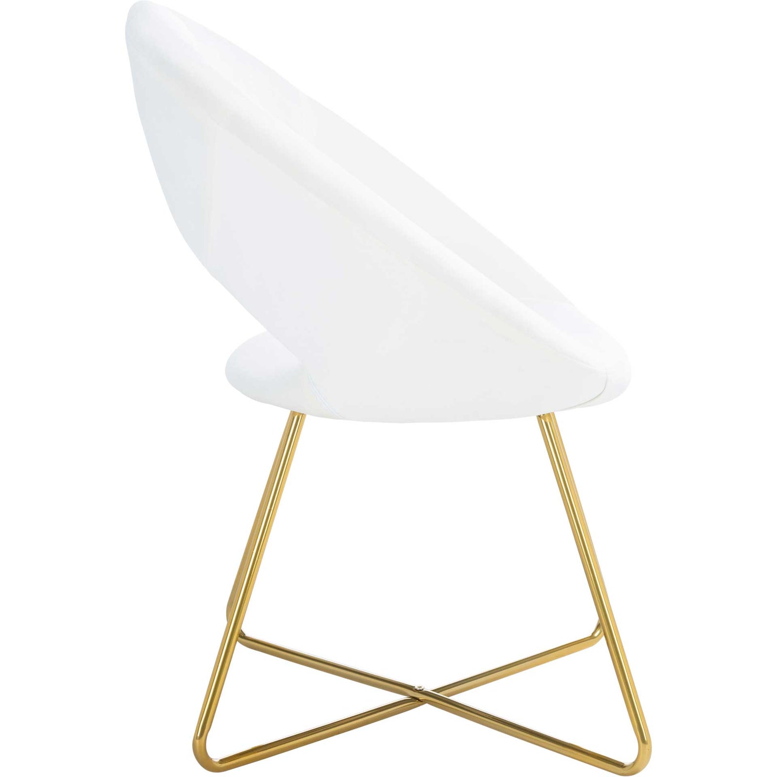 Alban Accent Chair Ivory/Gold