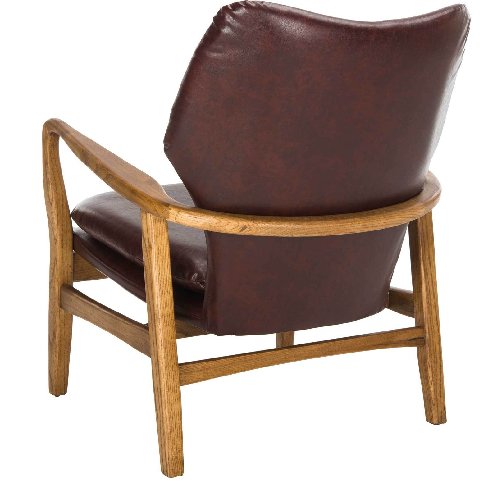 Tatiana Accent Chair Burgundy/Natural