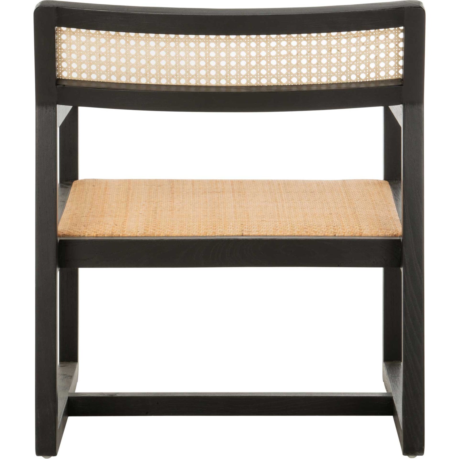 Lucy Cane Accent Chair Black/Natural