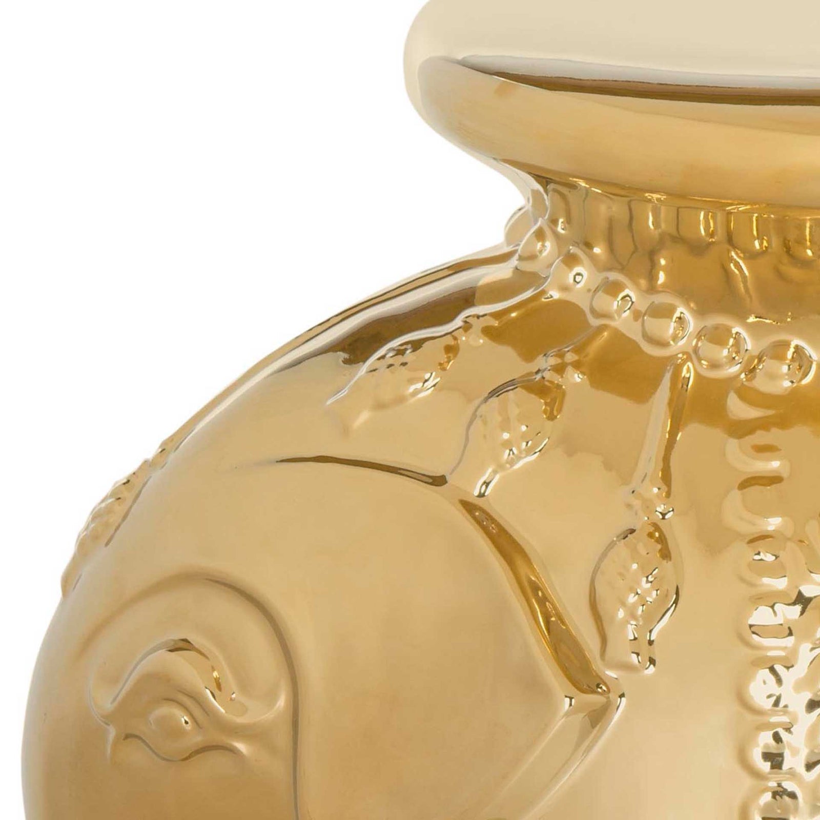 Elephant Garden Stool Gold