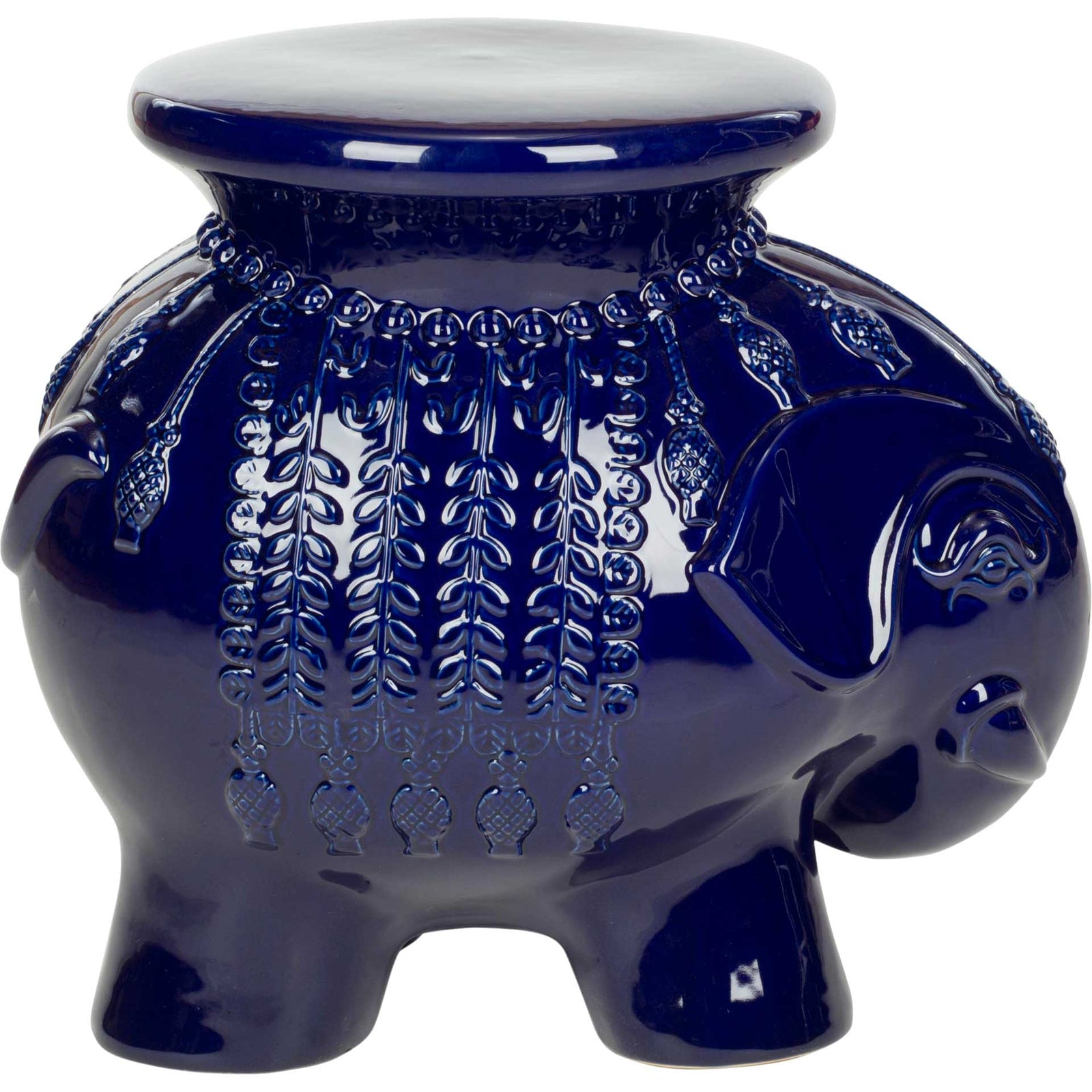 Elephant Garden Stool Navy