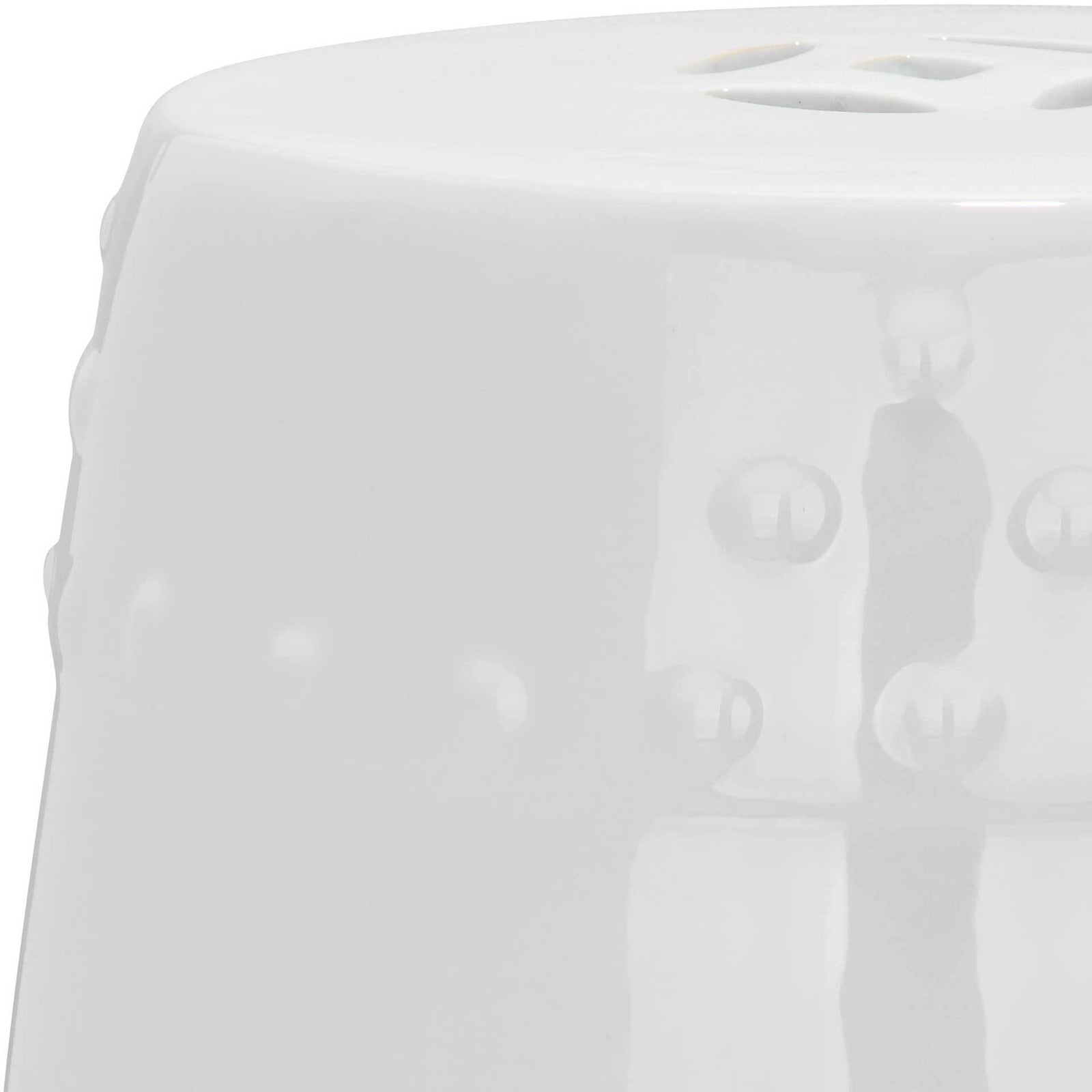 Molly Ming Garden Stool White