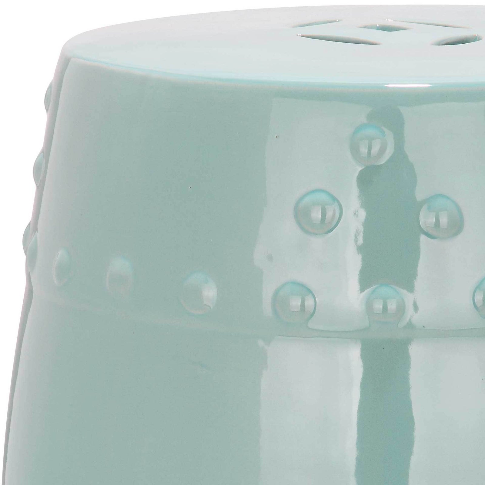 Molly Ming Garden Stool Light Aqua