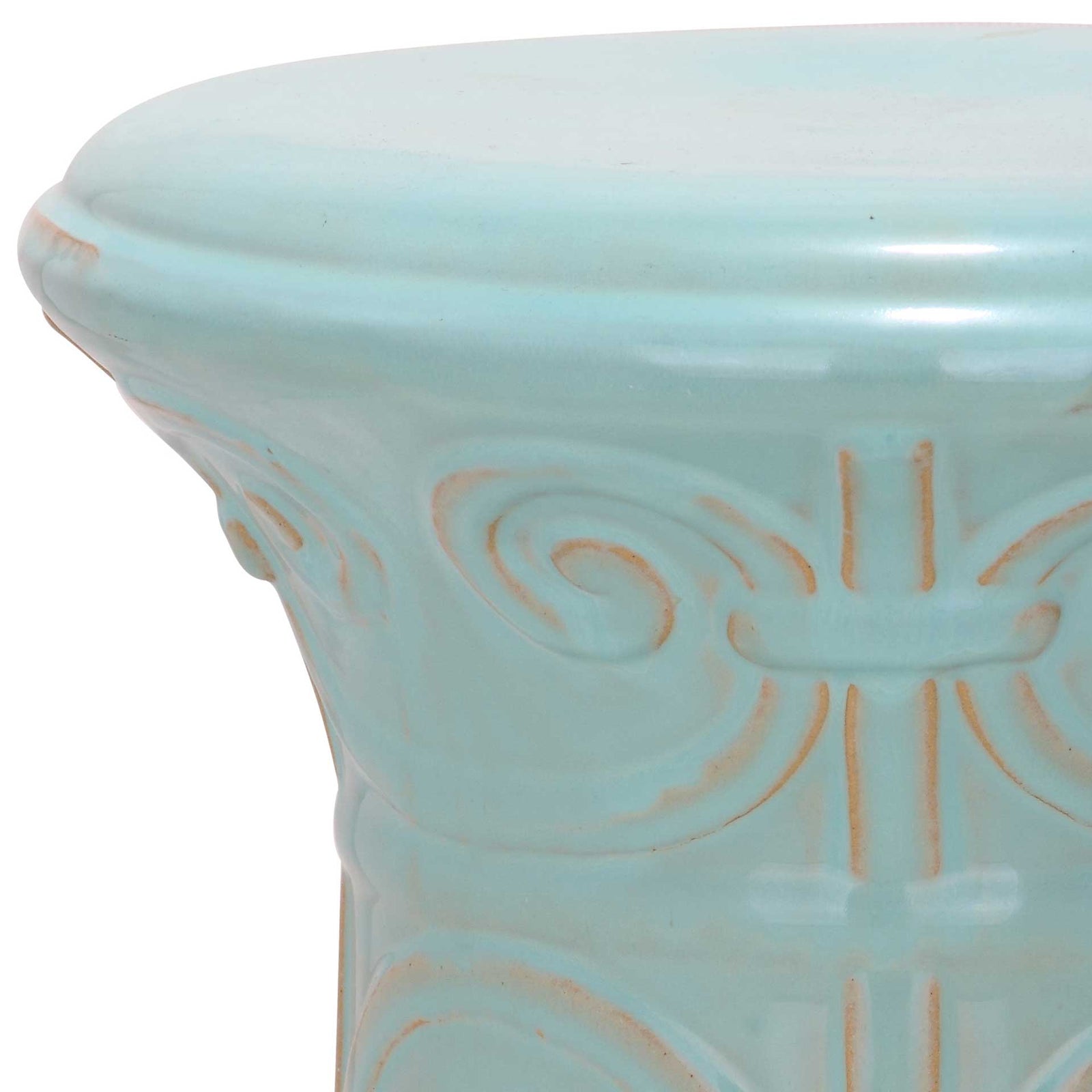 Imperial Garden Stool Light Aqua