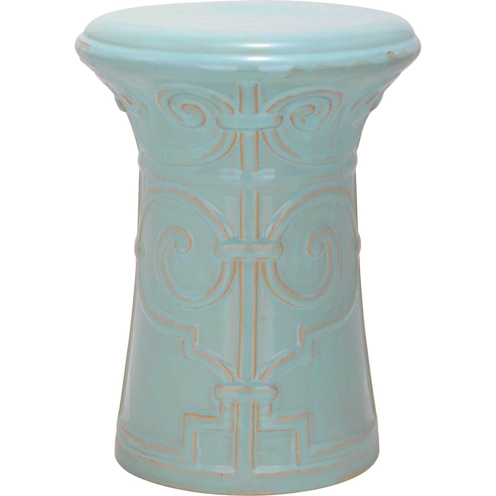 Imperial Garden Stool Light Aqua