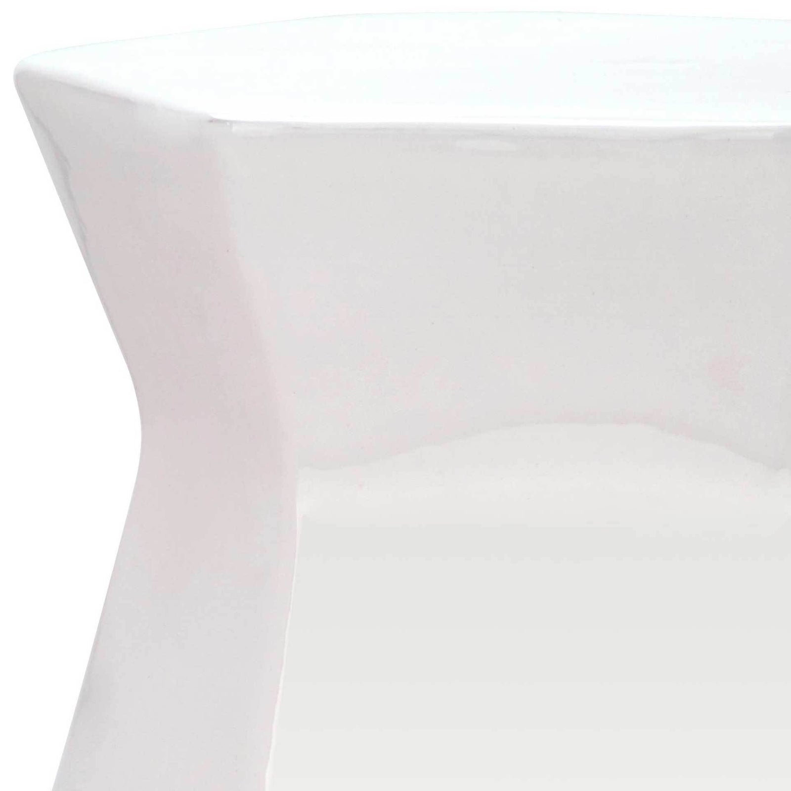 Molly Hexagon Garden Stool Creme