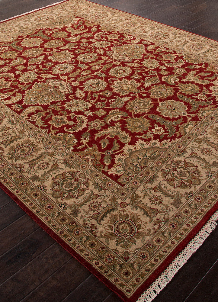 Atlantis Taj Rosewood/Creme Brulee Area Rug