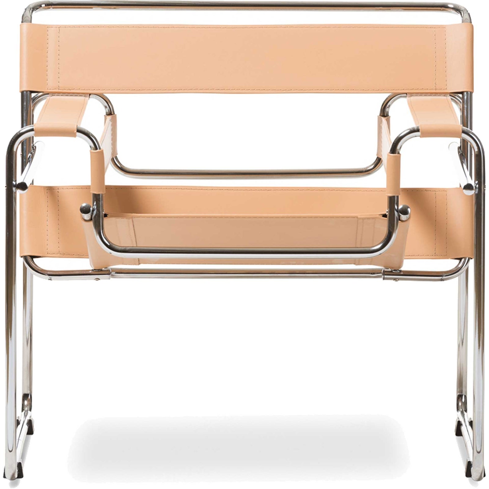 Strap Arm Chair Tan