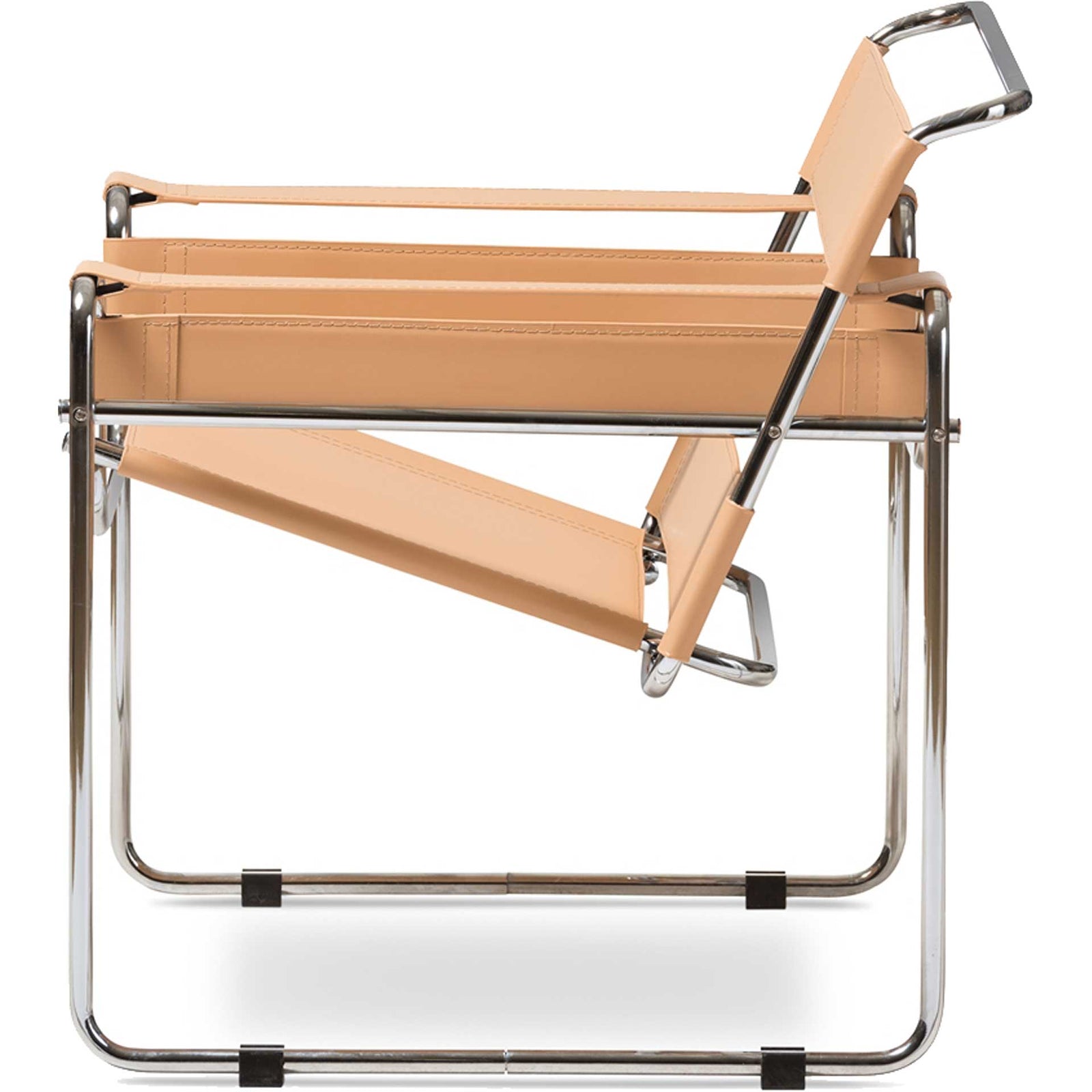 Strap Arm Chair Tan