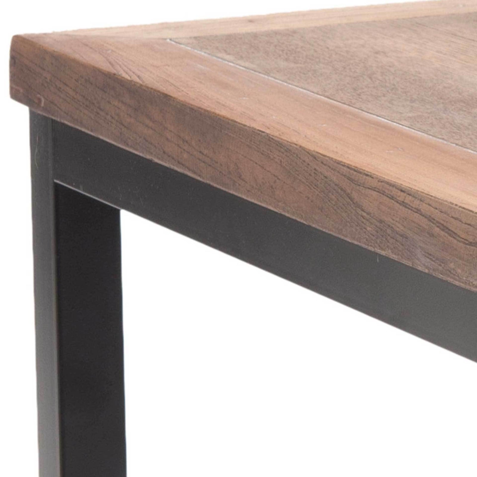 Demi Wood Top Side Table