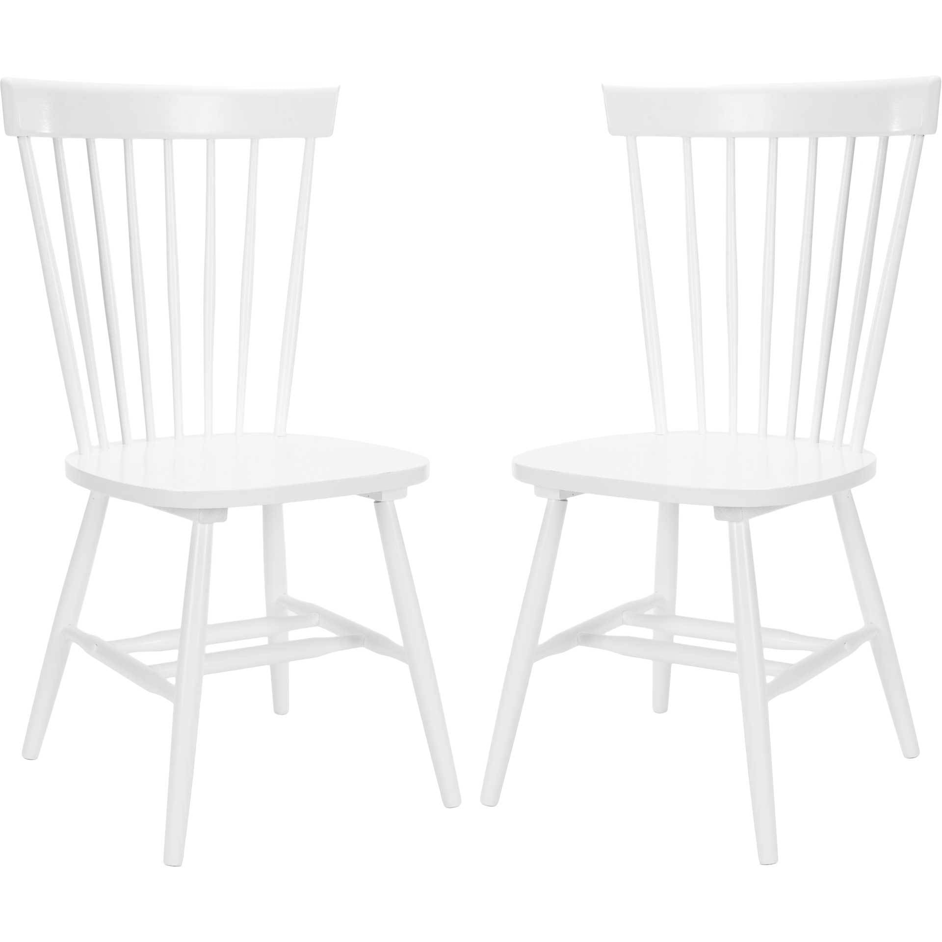 Paula Spindle Dining Chair White (Set of 2)
