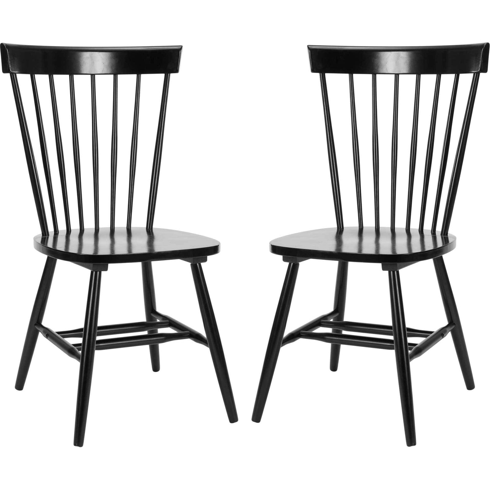 Paula Spindle Dining Chair Black (Set of 2)