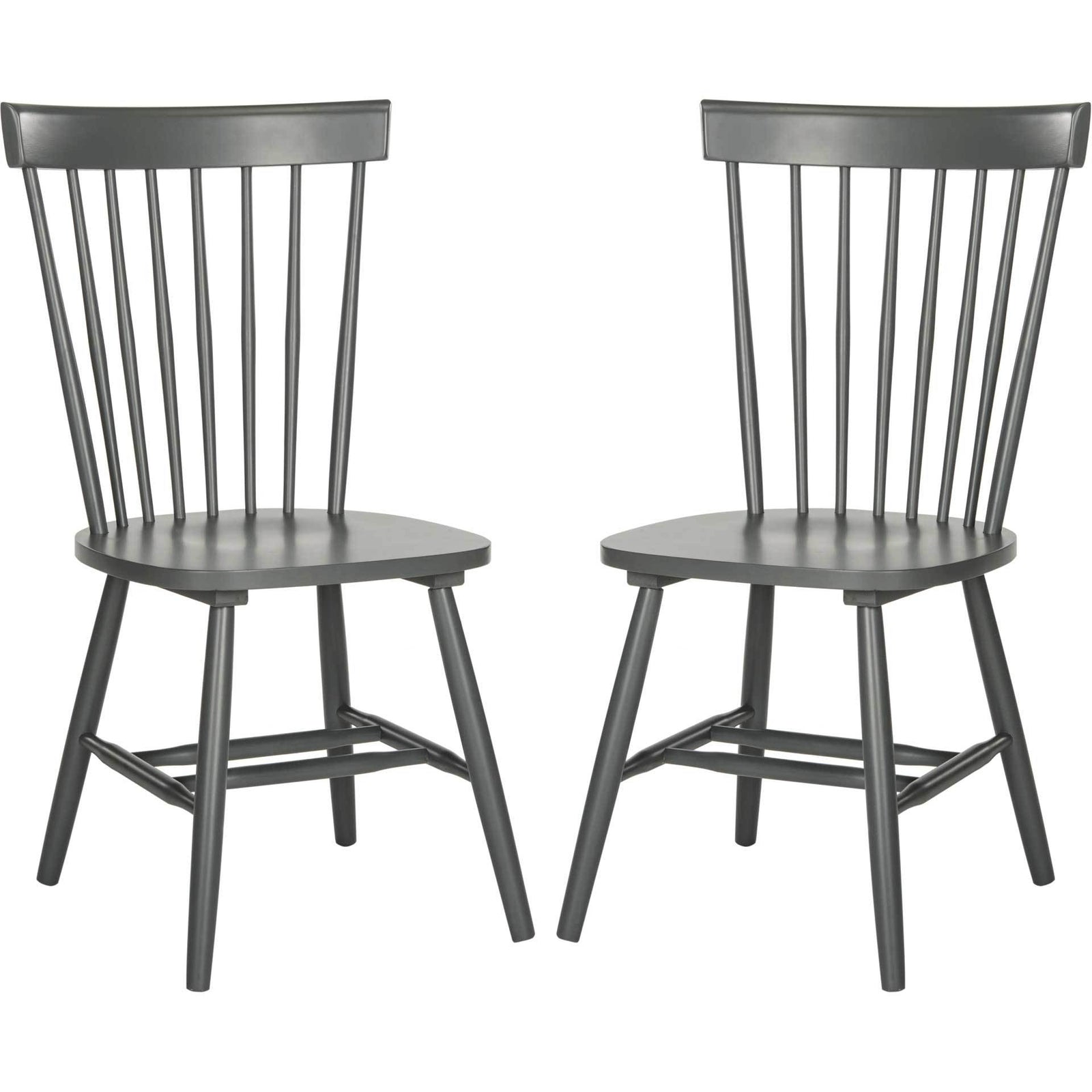 Paula Spindle Dining Chair Charcoal Gray (Set of 2)