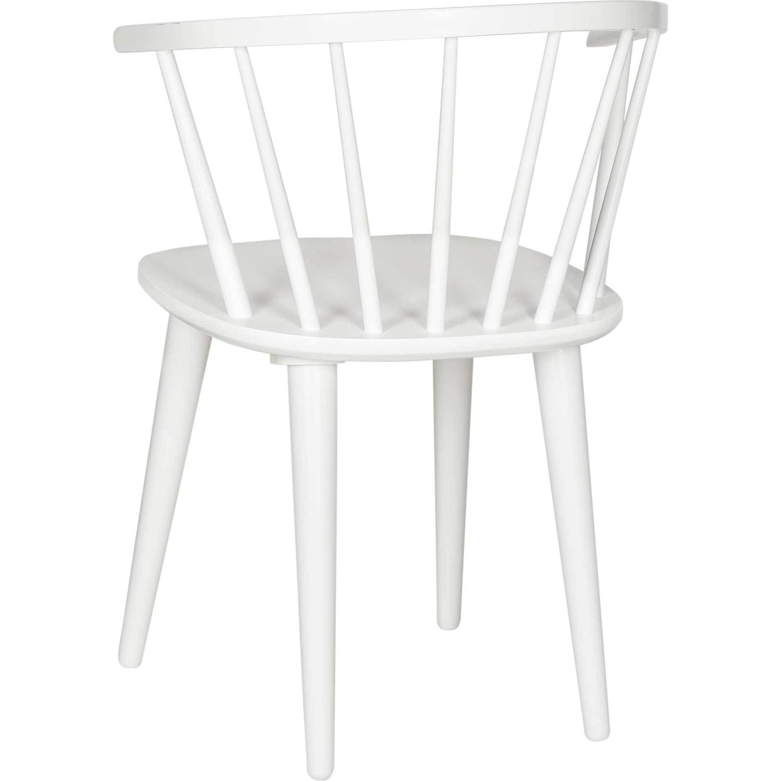 Blair Curved Spindle Side Chair White (Set of 2)