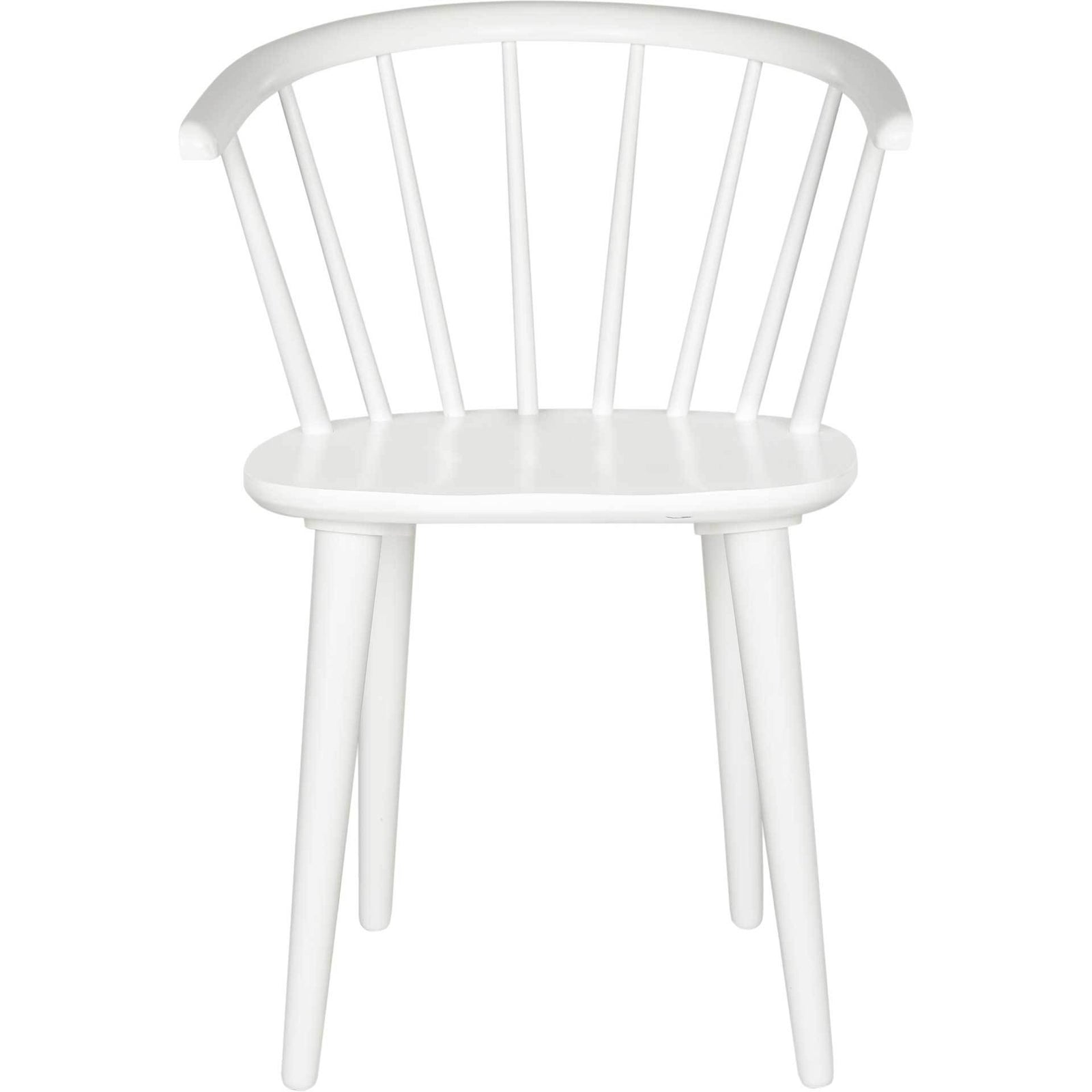 Blair Curved Spindle Side Chair White (Set of 2)