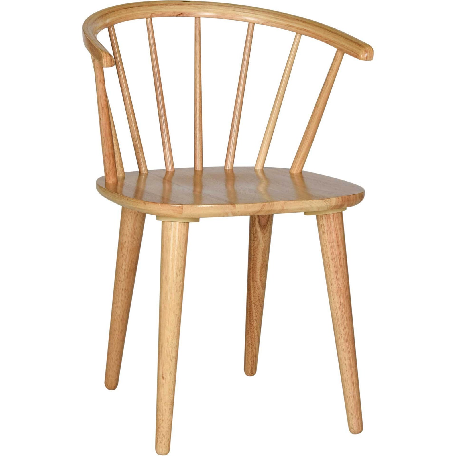 Blair Curved Spindle Side Chair Natural (Set of 2)