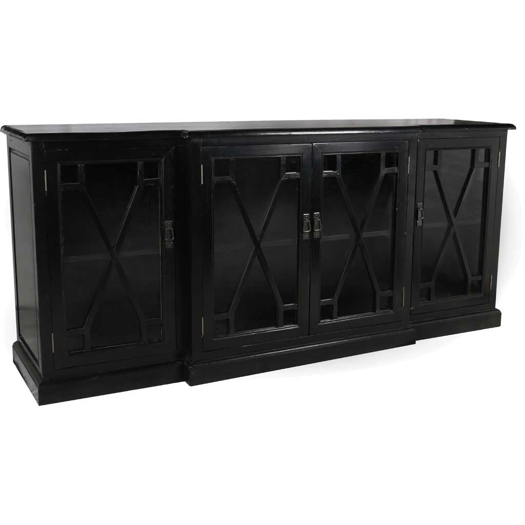 Caprice 4 Door Sideboard Black