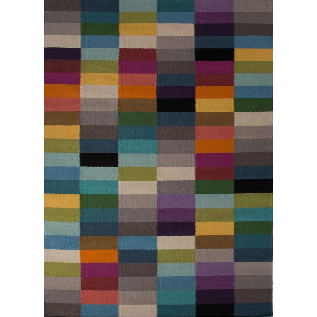 Astoria Pix Aluminum/Russet Orange Area Rug