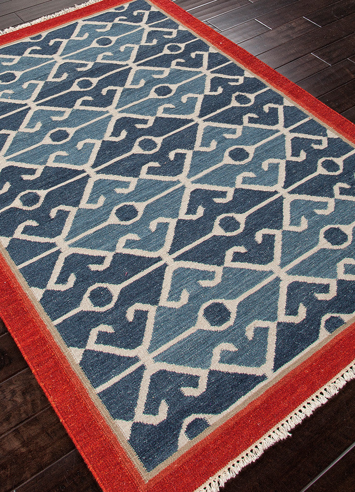 Anatolia Sultan Smoke Blue/Red Area Rug