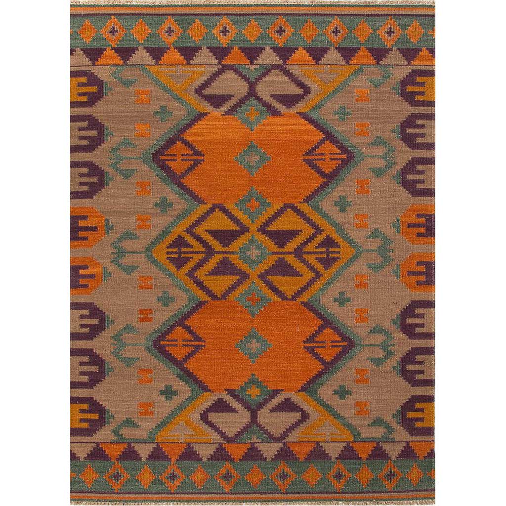 Anatolia Kaliediscope Warm Tan/Faded Teal Area Rug